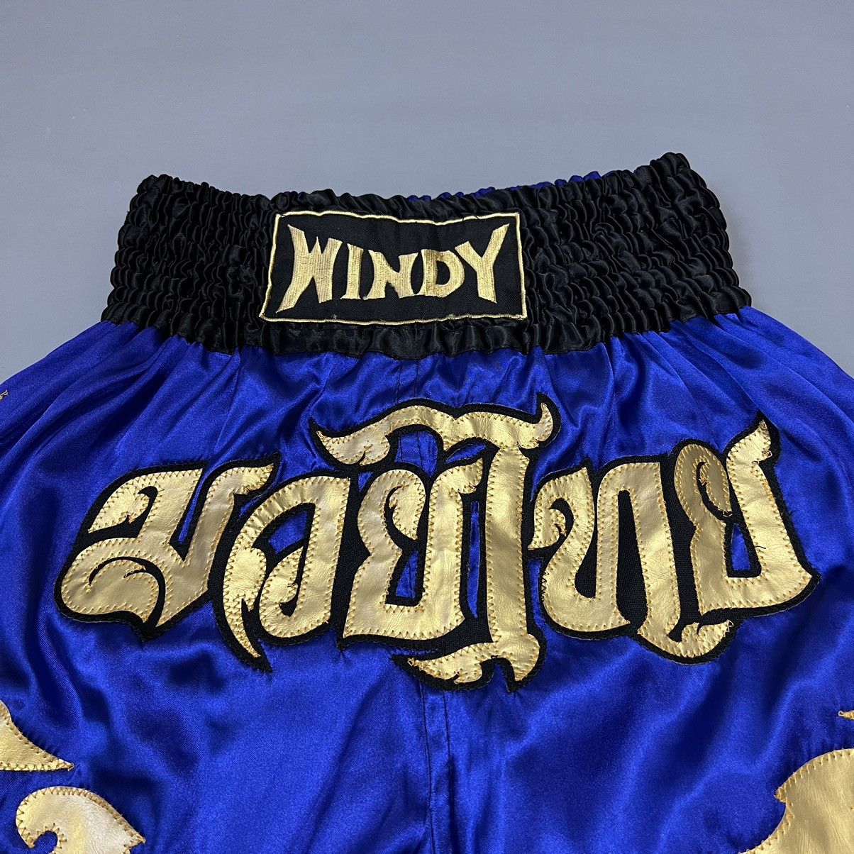 Japanese Brand × Vintage Vintage Muay Thai Shorts “Windy” Thaiboxing MMA Y2K Size US 34 / EU 50 - 8 Thumbnail