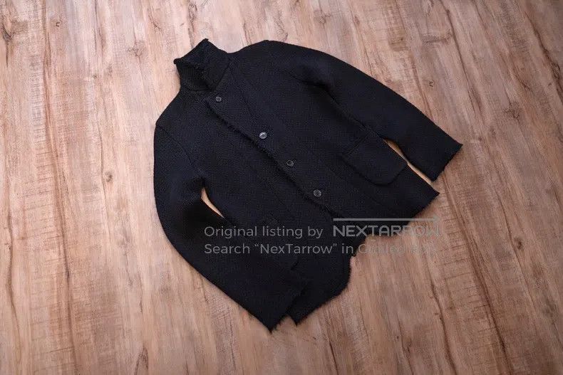 Comme des Garcons Comme Des Garcons Black Wool Textured Dark Craftsman Style Size L / US 10 / IT 46 - 7 Thumbnail