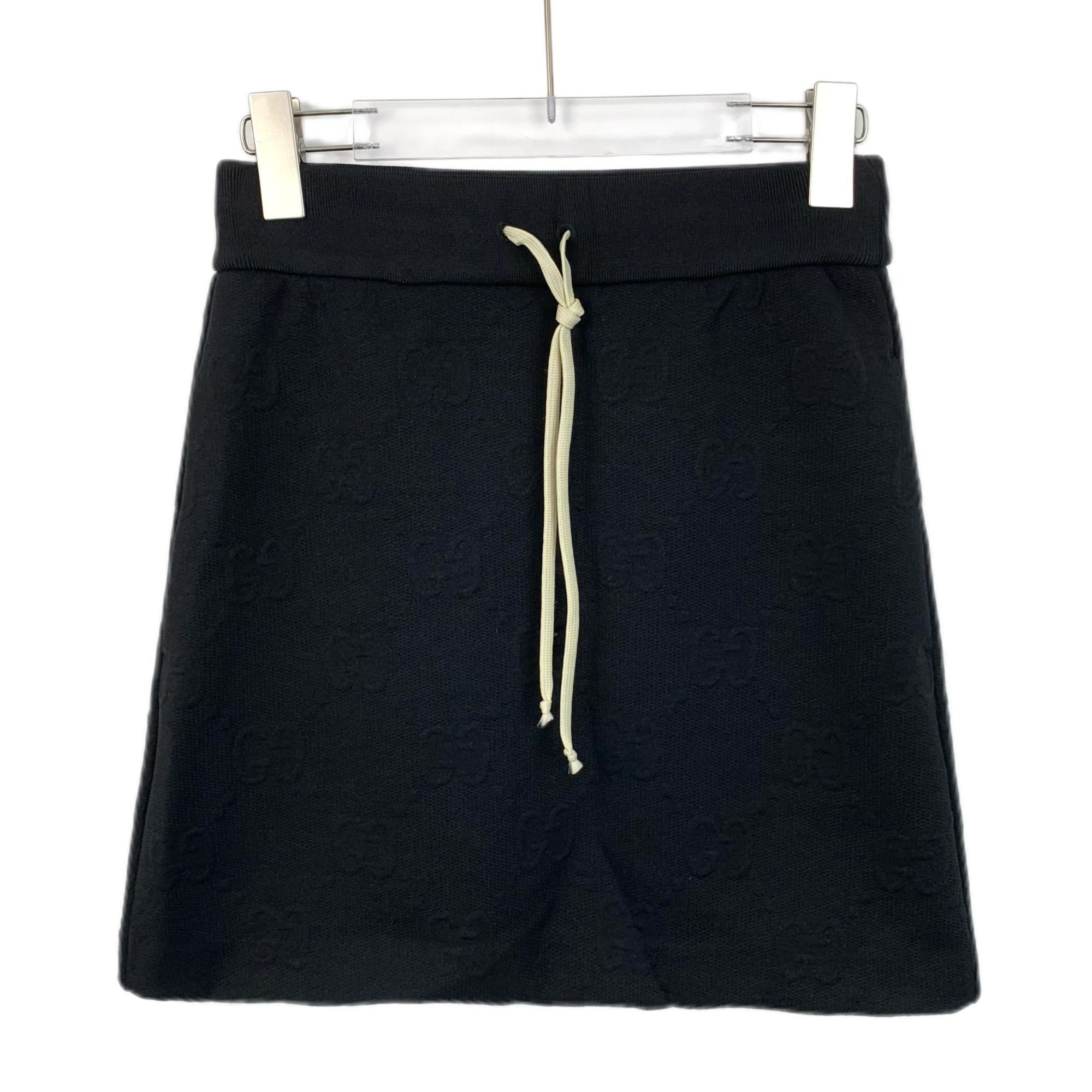 Gucci Gucci Monogram Knit Skirt With Drawstring Waist Size 25" / US 0 / IT 36 - 1 Thumbnail