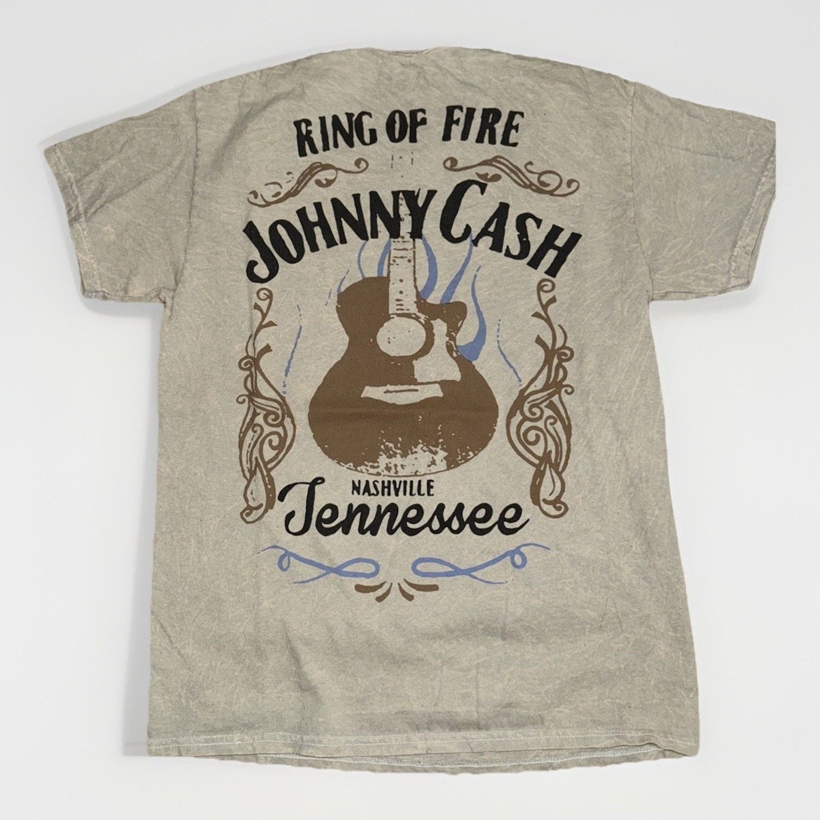 Band Tees × Vintage Johnny Cash Ring of Fire Nashville Tennessee T-Shirt Gray M Size US M / EU 48-50 / 2 - 1 Thumbnail