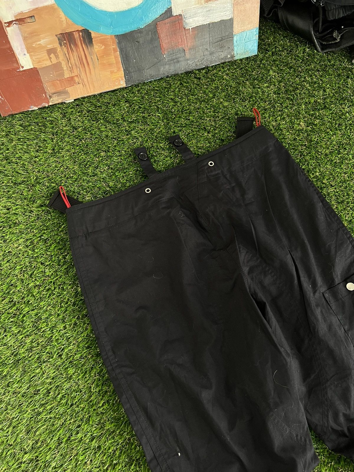 Prada PRADA Pants Cargo Biker Astro Bondage Zipper Laced Vintage Size 28" / US 6 / IT 42 - 12 Thumbnail