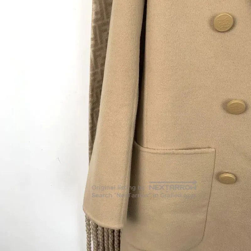 Fendi Fendi Wool Peacoat for Women in Brown . Size S / US 4 / IT 40 - 4 Thumbnail