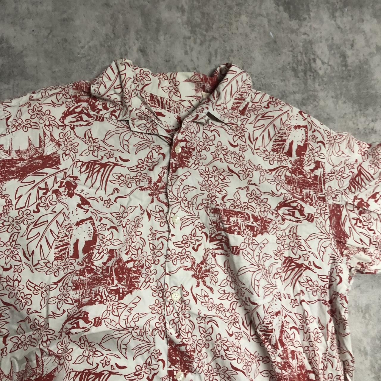 Other White and red floral button-up shirt #floralshirt Size US M / EU 48-50 / 2 - 2 Thumbnail
