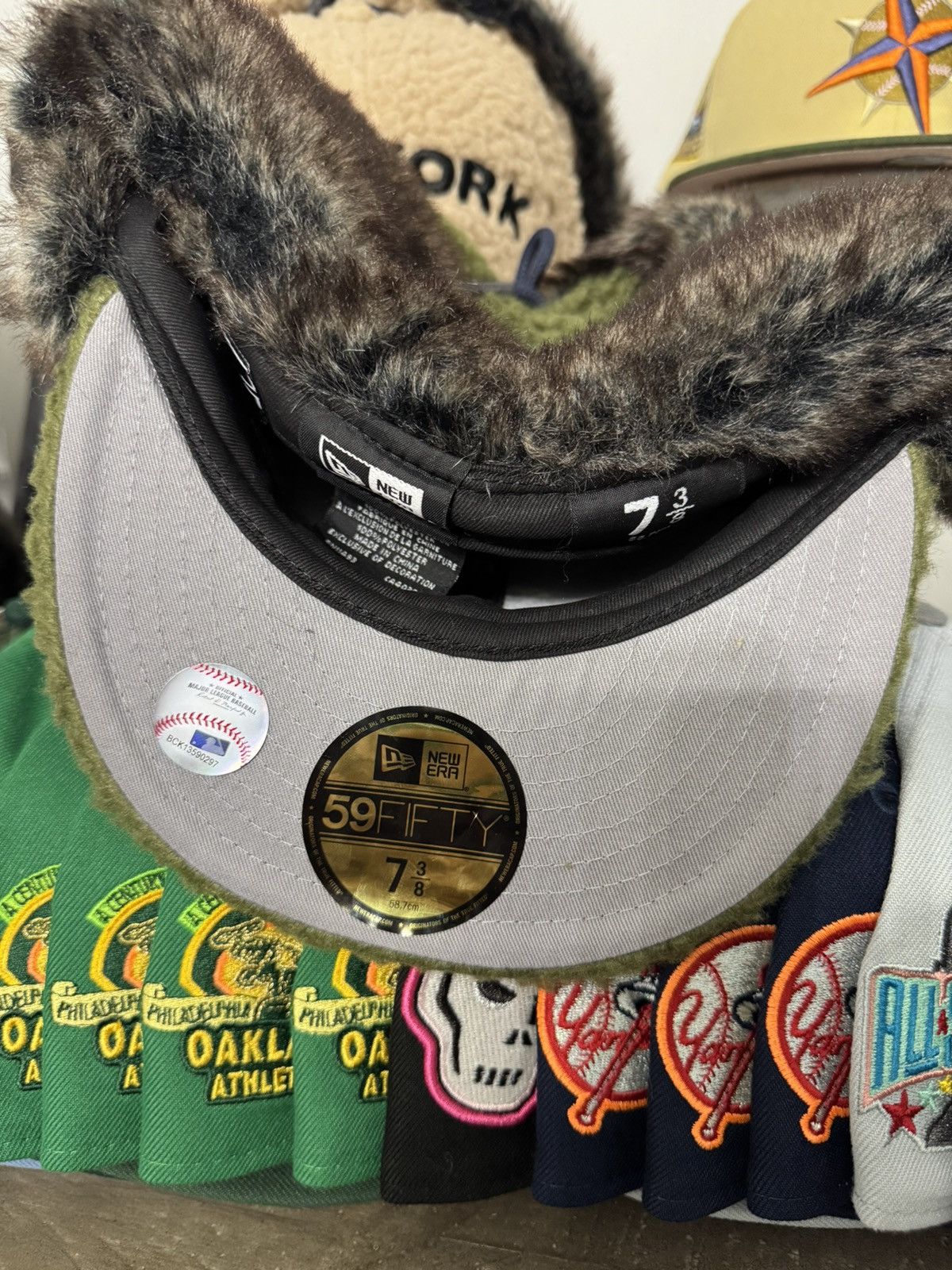 Hat Club × MyFitteds × New Era Myfitteds New York Yankees Sherpa dog ear 1999 Size ONE SIZE - 4 Thumbnail