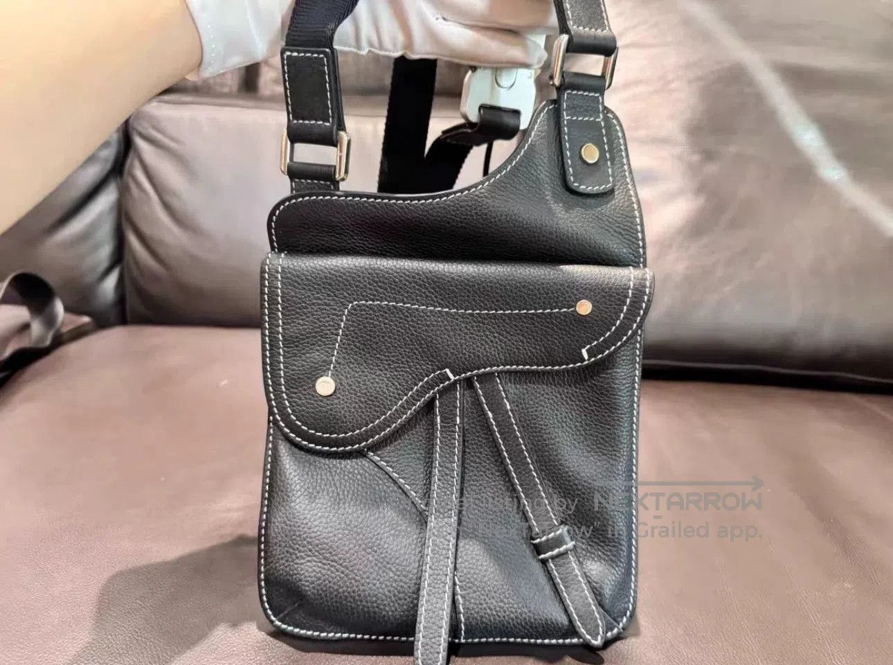 Dior Dior Saddle Bag in Black Leather. Size ONE SIZE - 1 Thumbnail