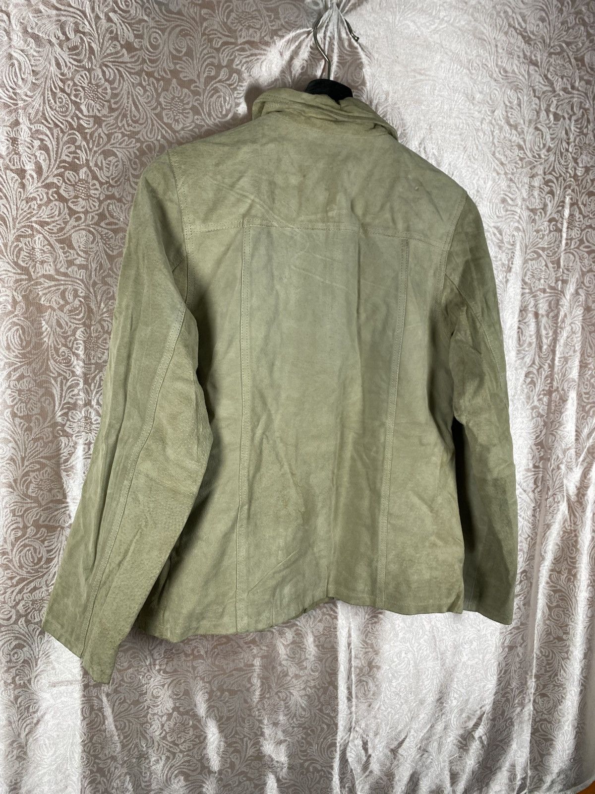 Japanese Brand Speaker Like A Child Beige Suede Leather Jacket Minimal Size US S / EU 44-46 / 1 - 9 Thumbnail