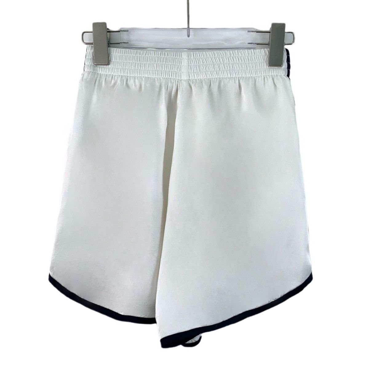 Celine Celine White Triomphe Logo Casual Shorts K26WX Size 24" / US 00 / IT 34 - 2 Thumbnail