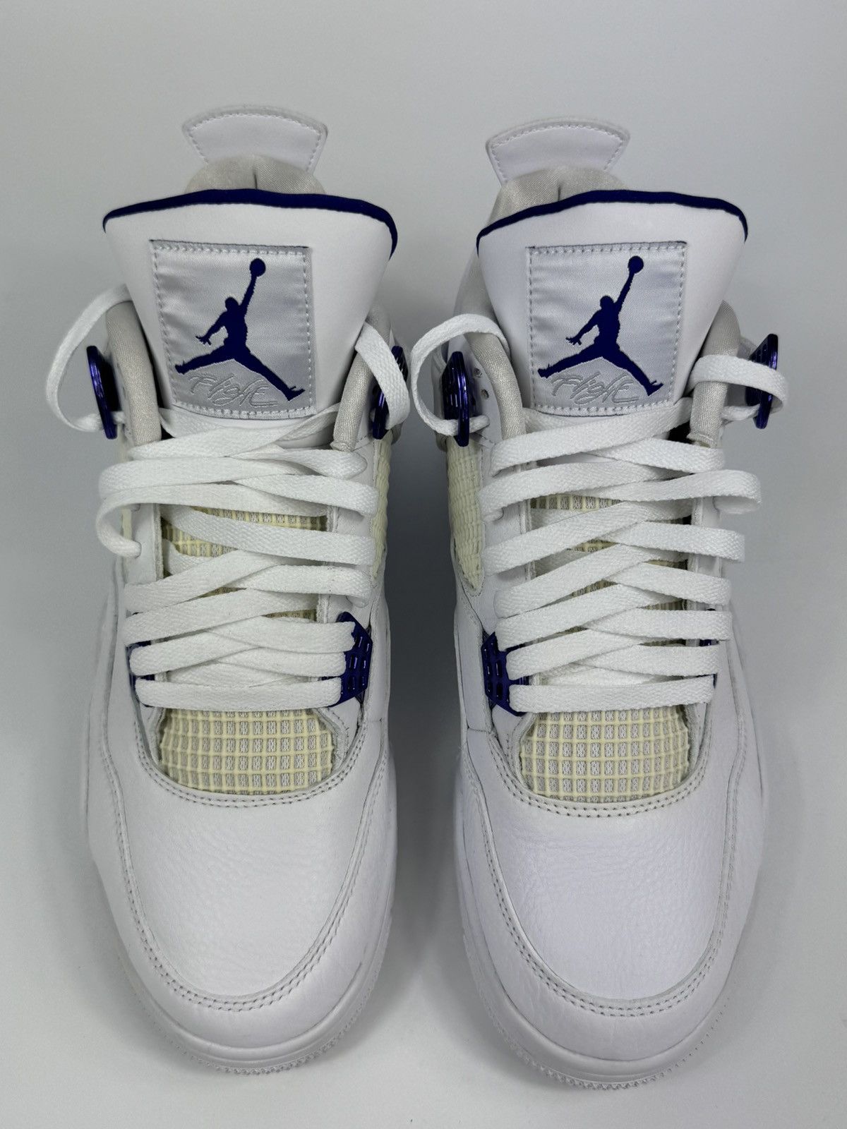 Jordan Brand JORDAN 4 RETRO METALLIC PURPLE SNEAKERS Size US 11 / EU 44 - 3 Thumbnail
