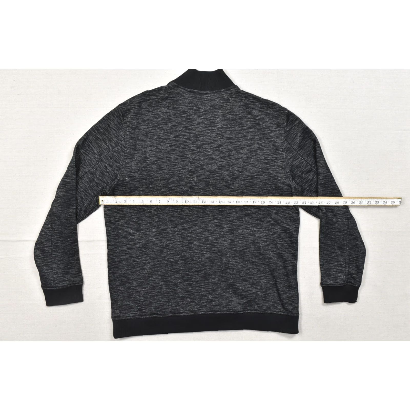 Calvin Klein Calvin Klein Jacket XL Men Full Zip Space Dye Bomber Black Gray Size US XL / EU 56 / 4 - 3 Thumbnail