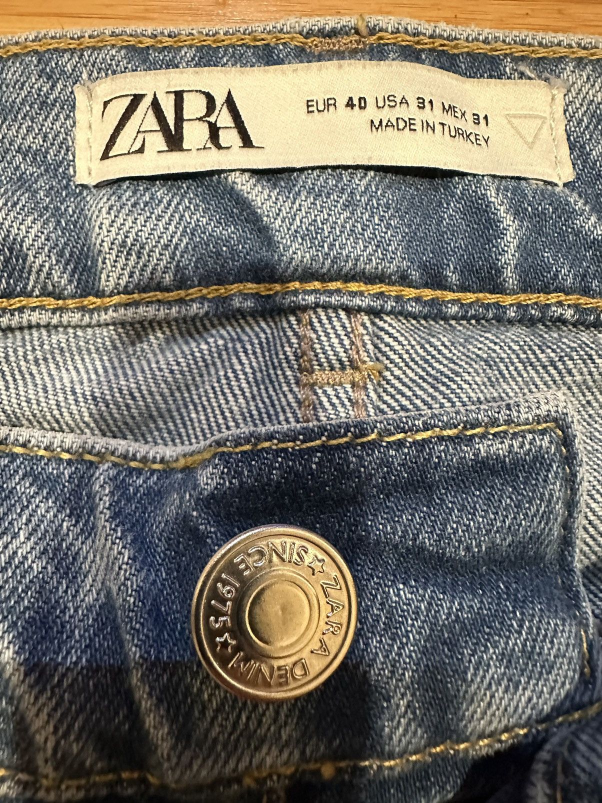 Zara Zara Men’s Washed Blue Jeans Size 31 Size US 31 - 6 Thumbnail