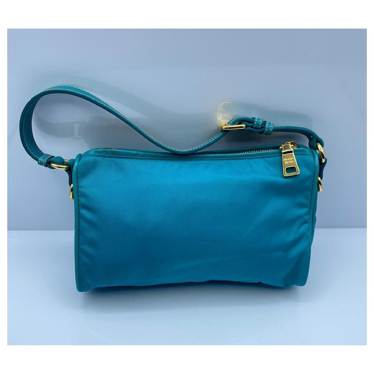 Prada Authentic Prada Shoulder bag Turquoise Size ONE SIZE - 2 Thumbnail