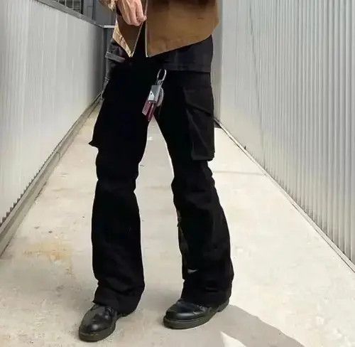 Avantgarde zip cargo pants