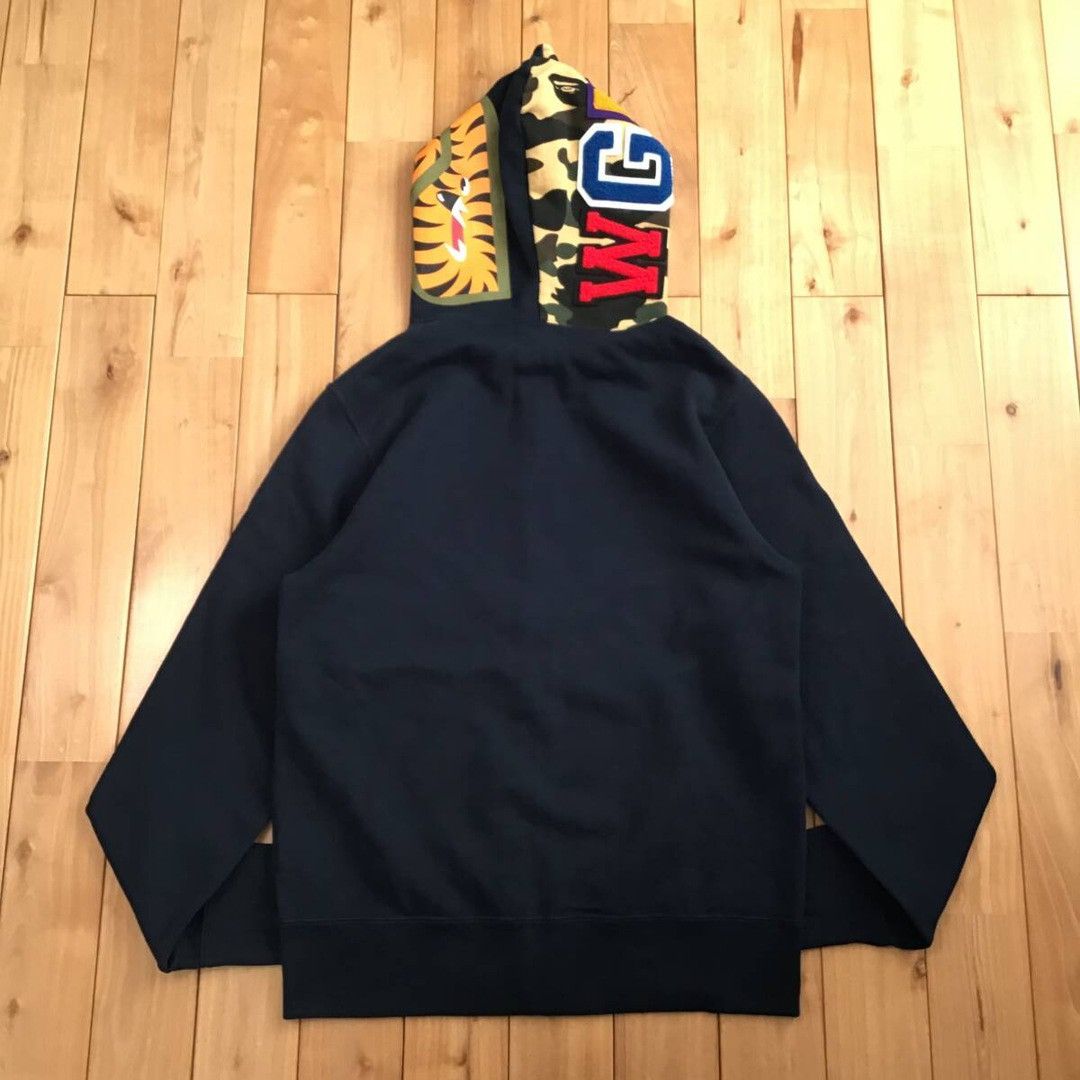 Bape BAPE logo shark full zip hoodie navy x 1st camo yellow APE Size US M / EU 48-50 / 2 - 3 Thumbnail
