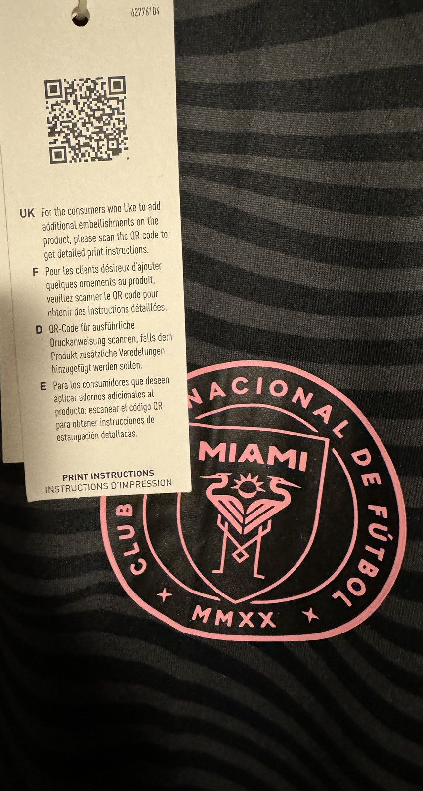 Adidas Lionel Messi Miami Club Internacional de Futbol Jersey Size US XL / EU 56 / 4 - 4 Thumbnail