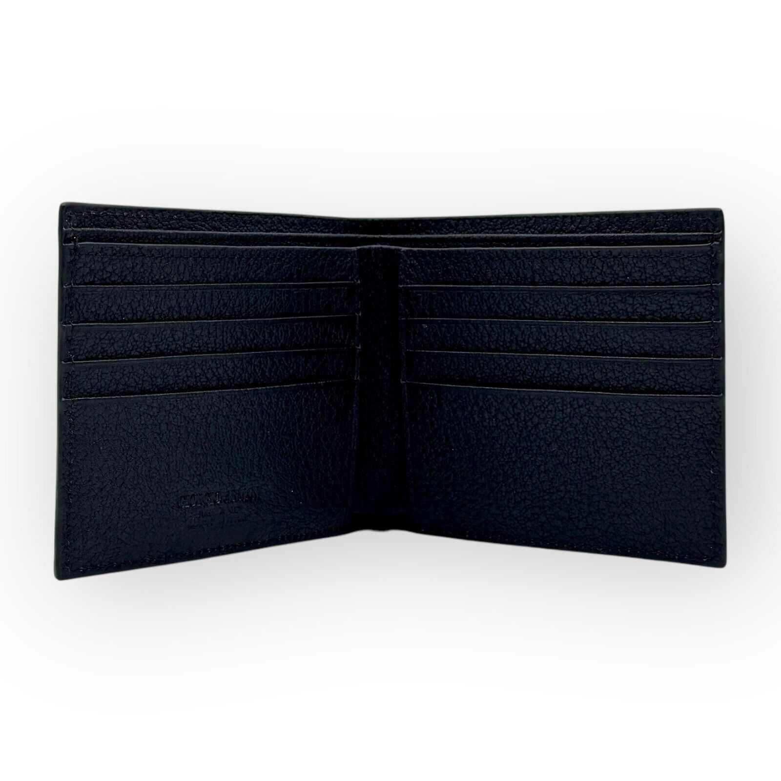 Giorgio Armani Black Textured Leather Bi-fold Mens Wallet Authentic Size ONE SIZE - 5 Thumbnail
