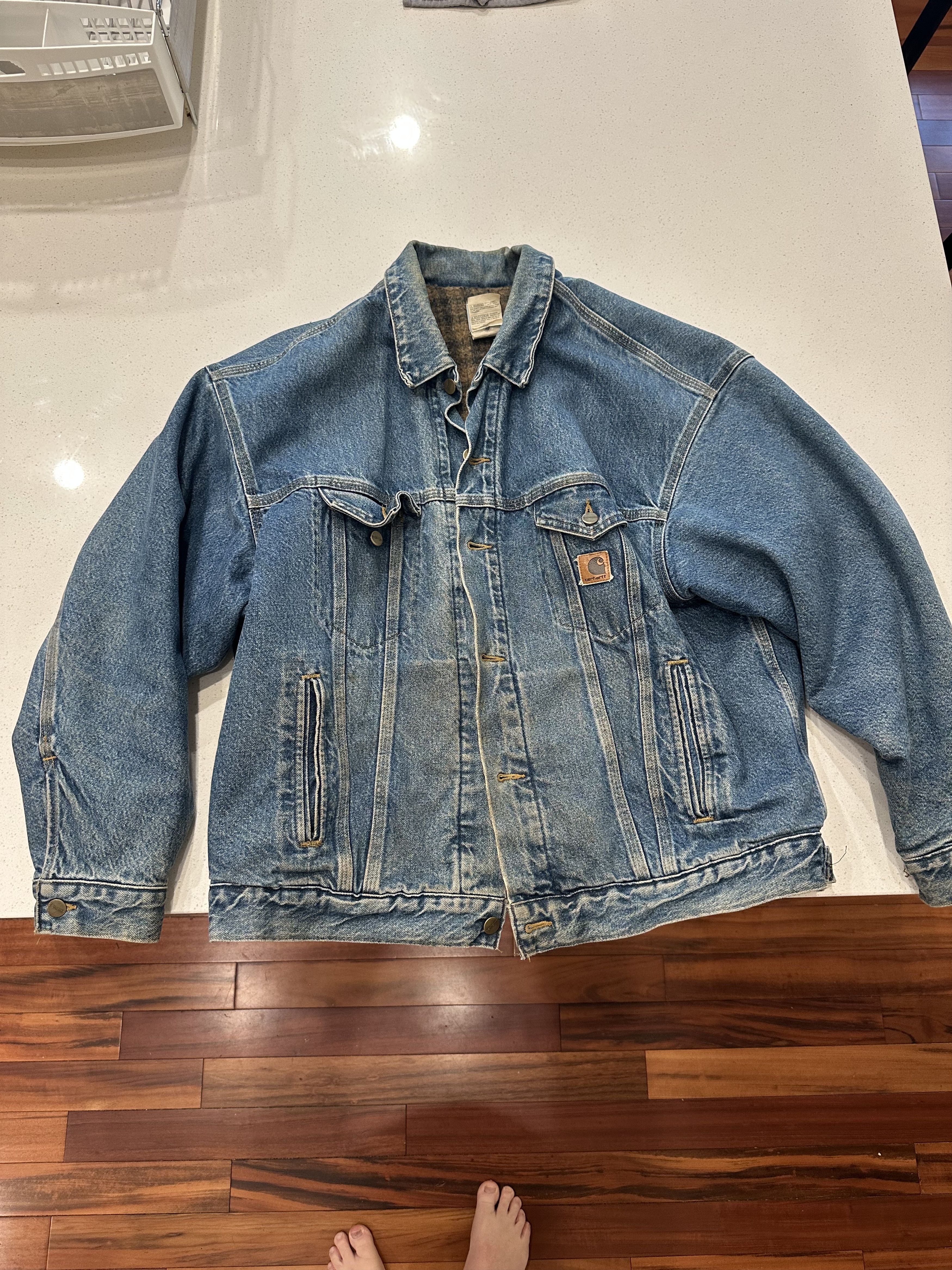 Carhartt Vintage Jean jacket Size US XL / EU 56 / 4 - 1 Thumbnail
