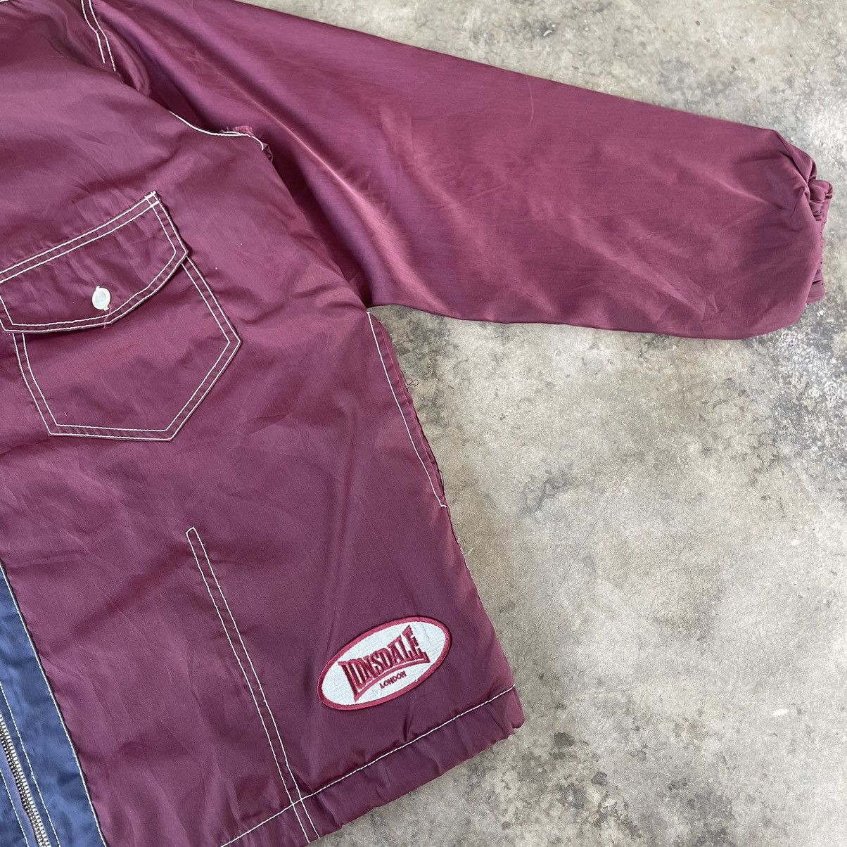 Lonsdale × Vintage 🔥Vintage Lonsdale Hooded Full Zipper Sportswear Light Jacket Size US XL / EU 56 / 4 - 5 Thumbnail