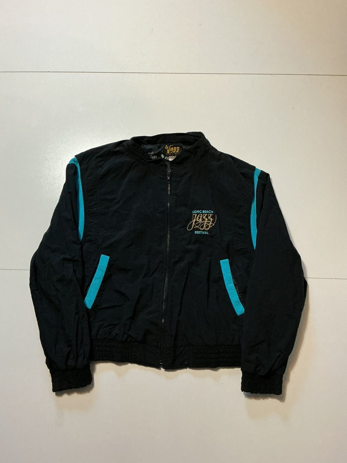 Vintage Vintage Long Beach Jazz Festival Windbreaker Zip Jacket Size US L / EU 52-54 / 3 - 2 Thumbnail