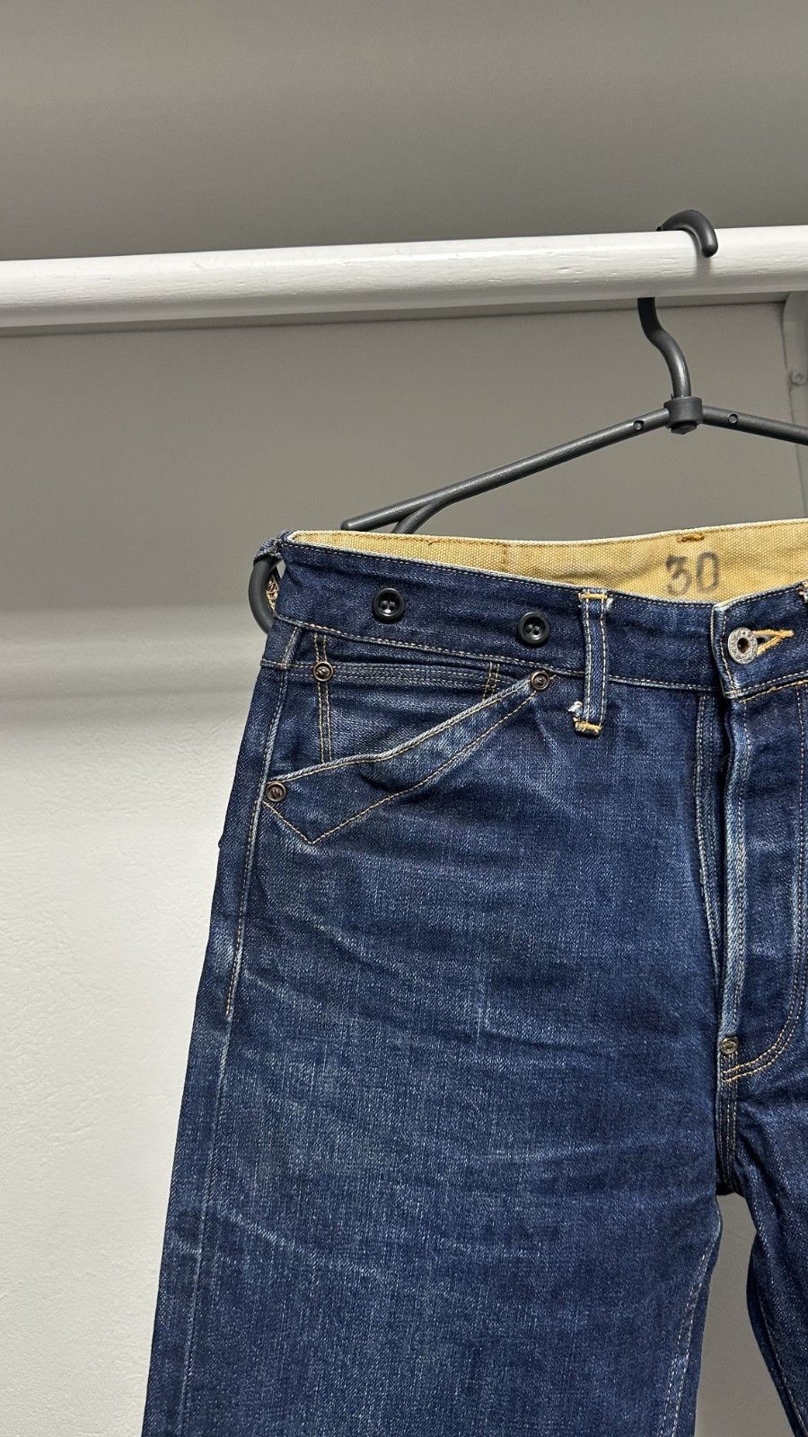 Other Red Tornado Blacksmith Buckle Back Jeans 16.5oz Raw Selvedge Size US 30 / EU 46 - 3 Thumbnail