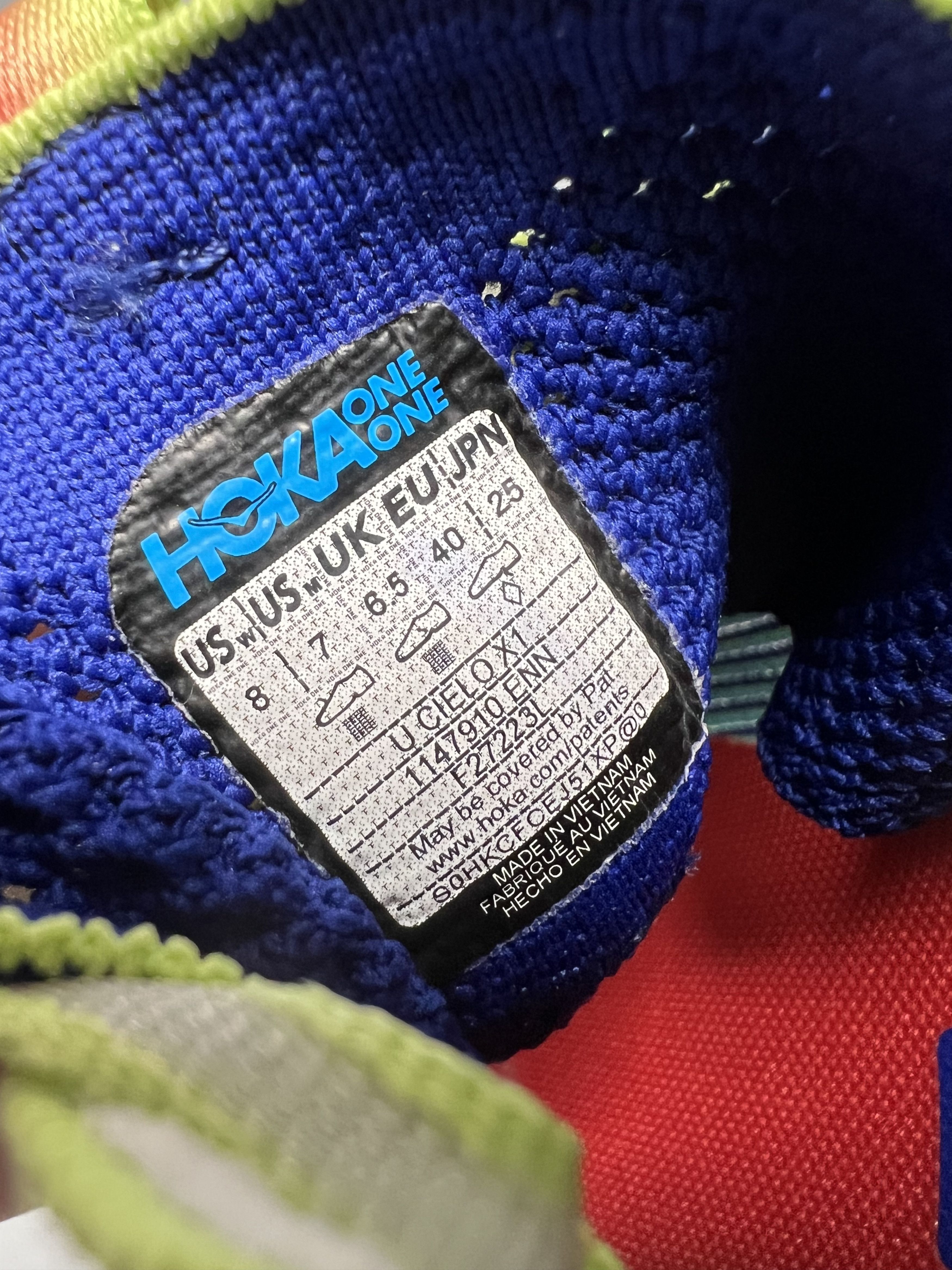 Hoka Hoka One One Celio X1 Evening Sky Lettuce Running Shoes Size US 7 / EU 40 - 22 Thumbnail