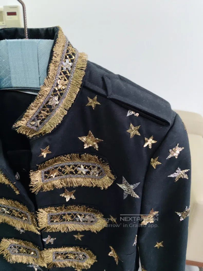 Valentino Valentino Star embroidery heavy work jacket gold thread Size US XXS / EU 40 - 8 Thumbnail