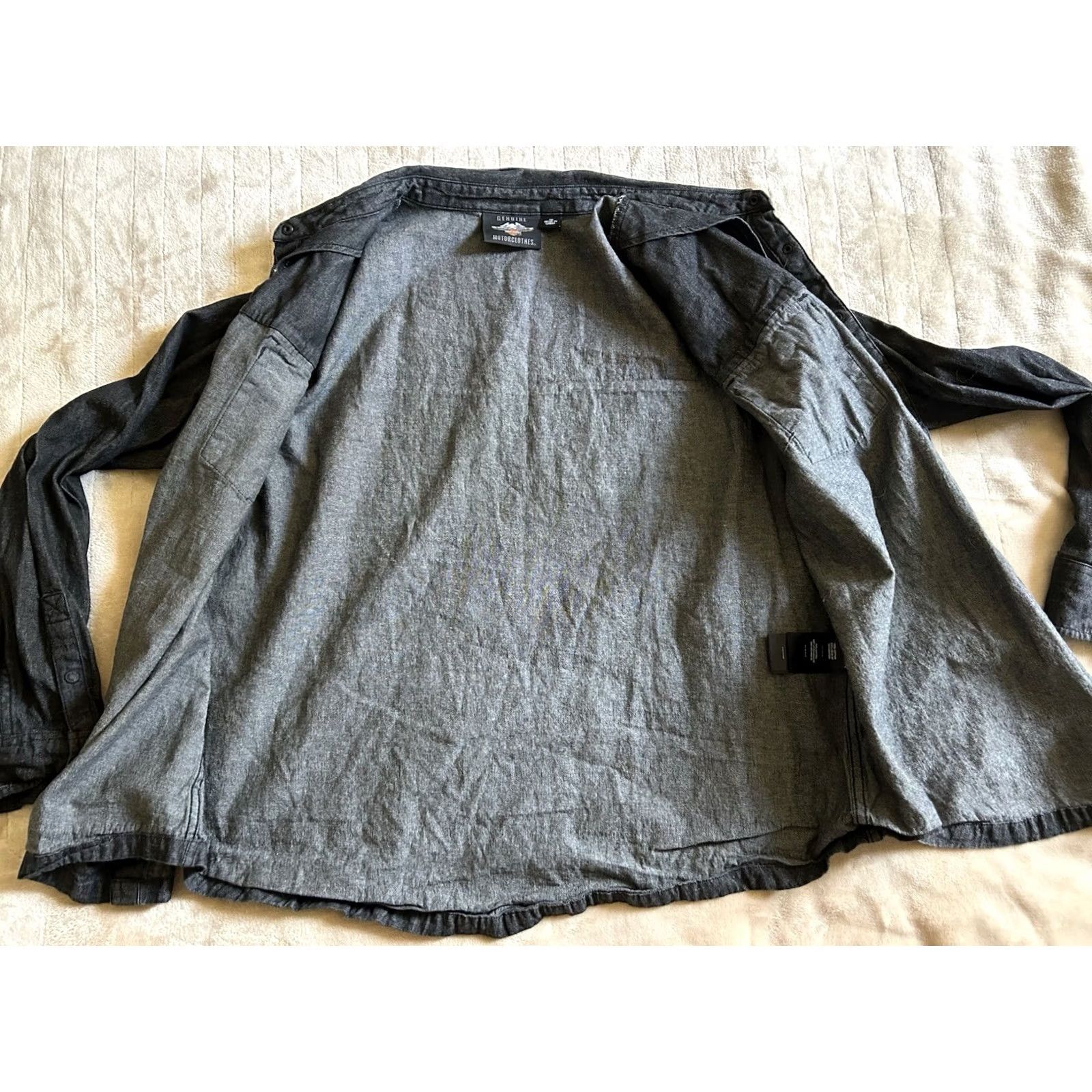 Harley Davidson Harley Davidson Long Sleeve Snap Up Women’s XL 1W Blinged Out Back Graphic Size XL / US 12-14 / IT 48-50 - 6 Thumbnail