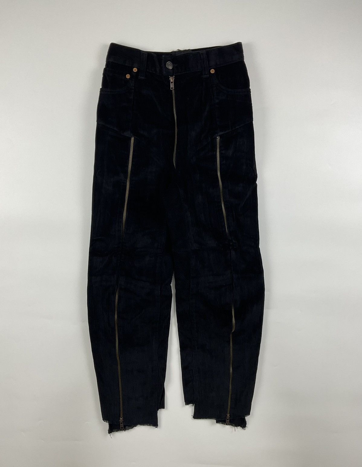 image of Vetements X Levis S/s'17 Reconstructed Zip Pants in Black, Women's (Size 26)