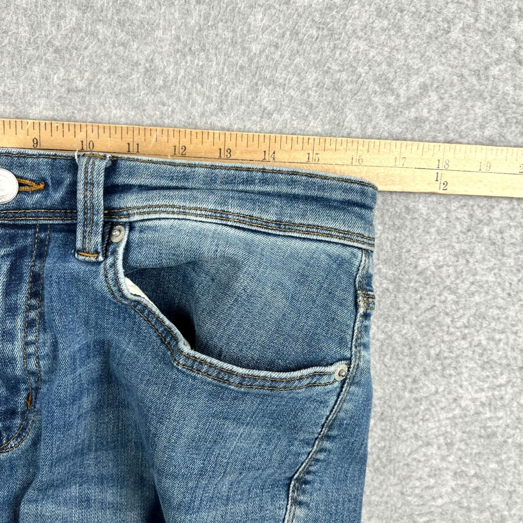 DUER DU/ER L2X Jeans Slim Tapered Stretch Denim 32x32 Men Blue DUER Size US 32 / EU 48 - 6 Thumbnail