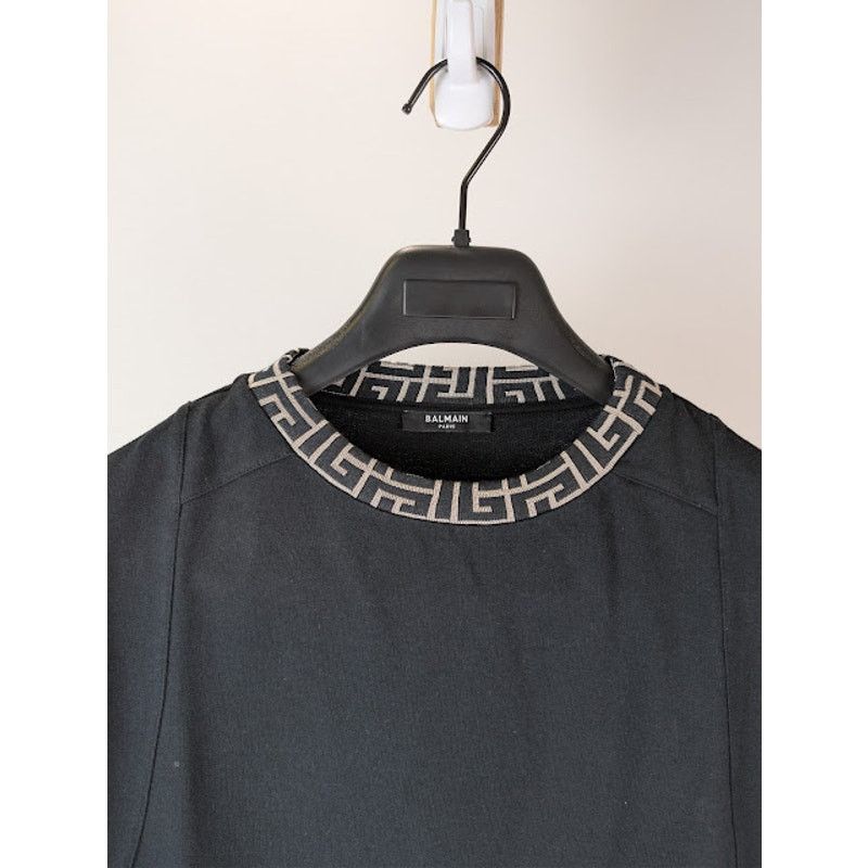 Balmain o1rshd1 Crewneck Sweatshirt in Black Size US M / EU 48-50 / 2 - 7 Thumbnail