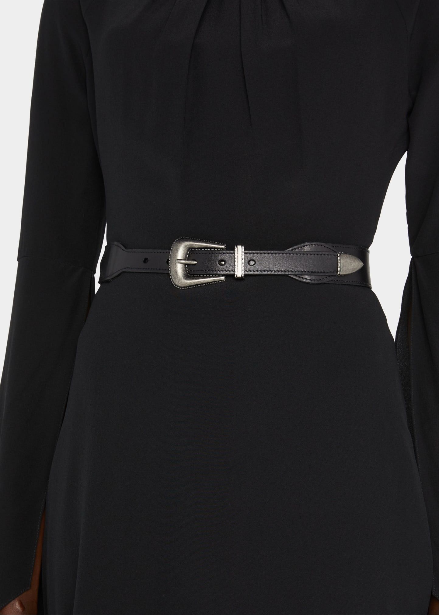 Saint Laurent Paris o1s1wg111224 Size: 85 / Cintura Vegetal Browny Belts Black Size ONE SIZE - 2 Thumbnail