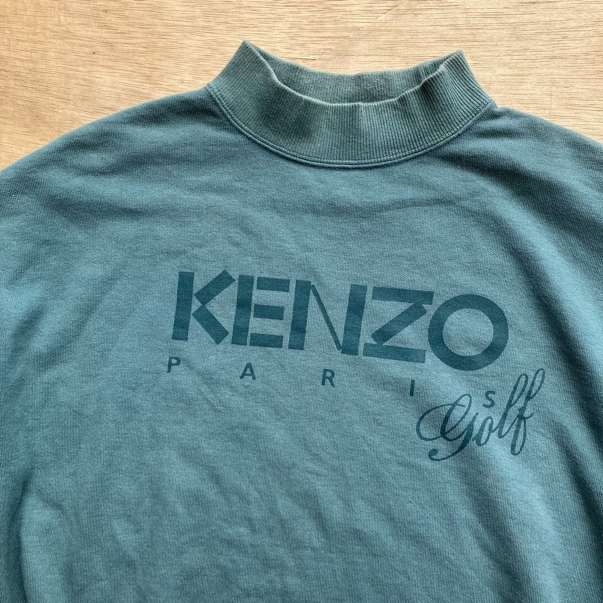 Designer × Kenzo × Vintage KENZO PARIS GOLF SWEATSHIRT GREEN Size US M / EU 48-50 / 2 - 2 Thumbnail