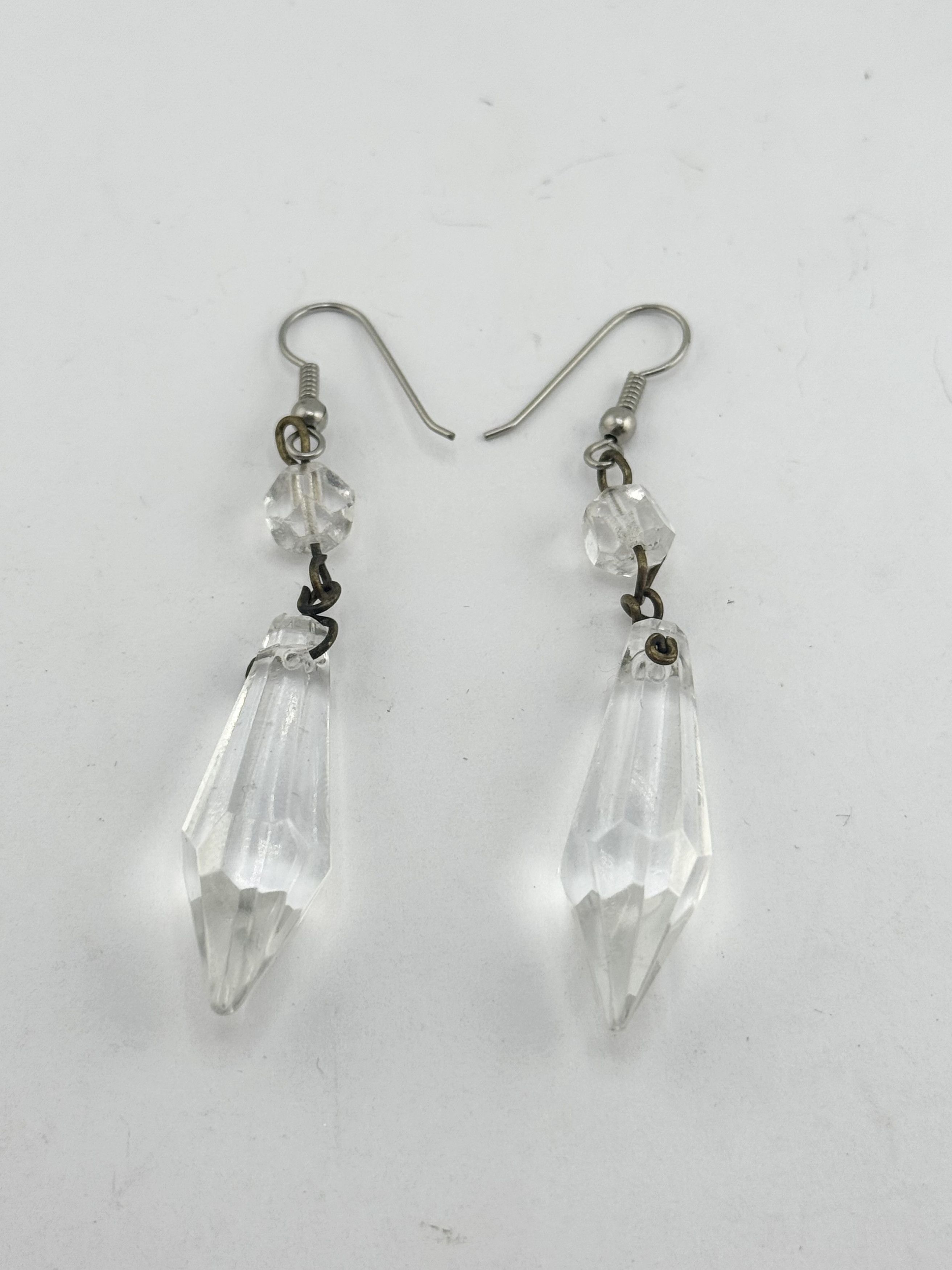 Vintage Vintage crystal drop dangle earrings Size ONE SIZE - 3 Thumbnail