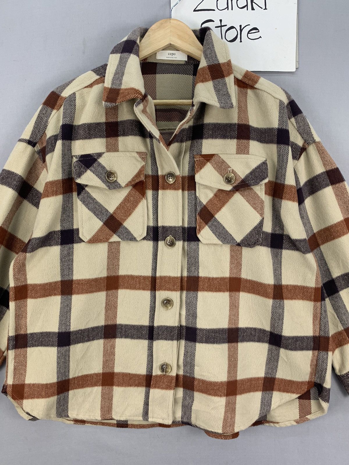 CPO Cepo Work & Military Plaid CPO Flannel Jacket Size US XL / EU 56 / 4 - 2 Thumbnail