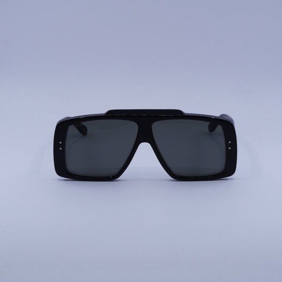 Gucci Gucci GG1369S 001 Sunglasses Black Square Frame, Grey Lenses Size ONE SIZE - 3 Thumbnail