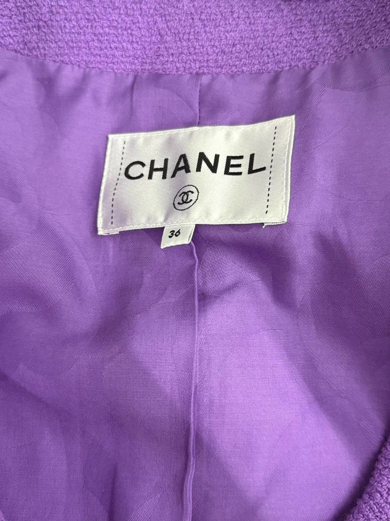 Chanel Chanel Purple four-pocket zipper jacket Size XS / US 0-2 / IT 36-38 - 4 Thumbnail