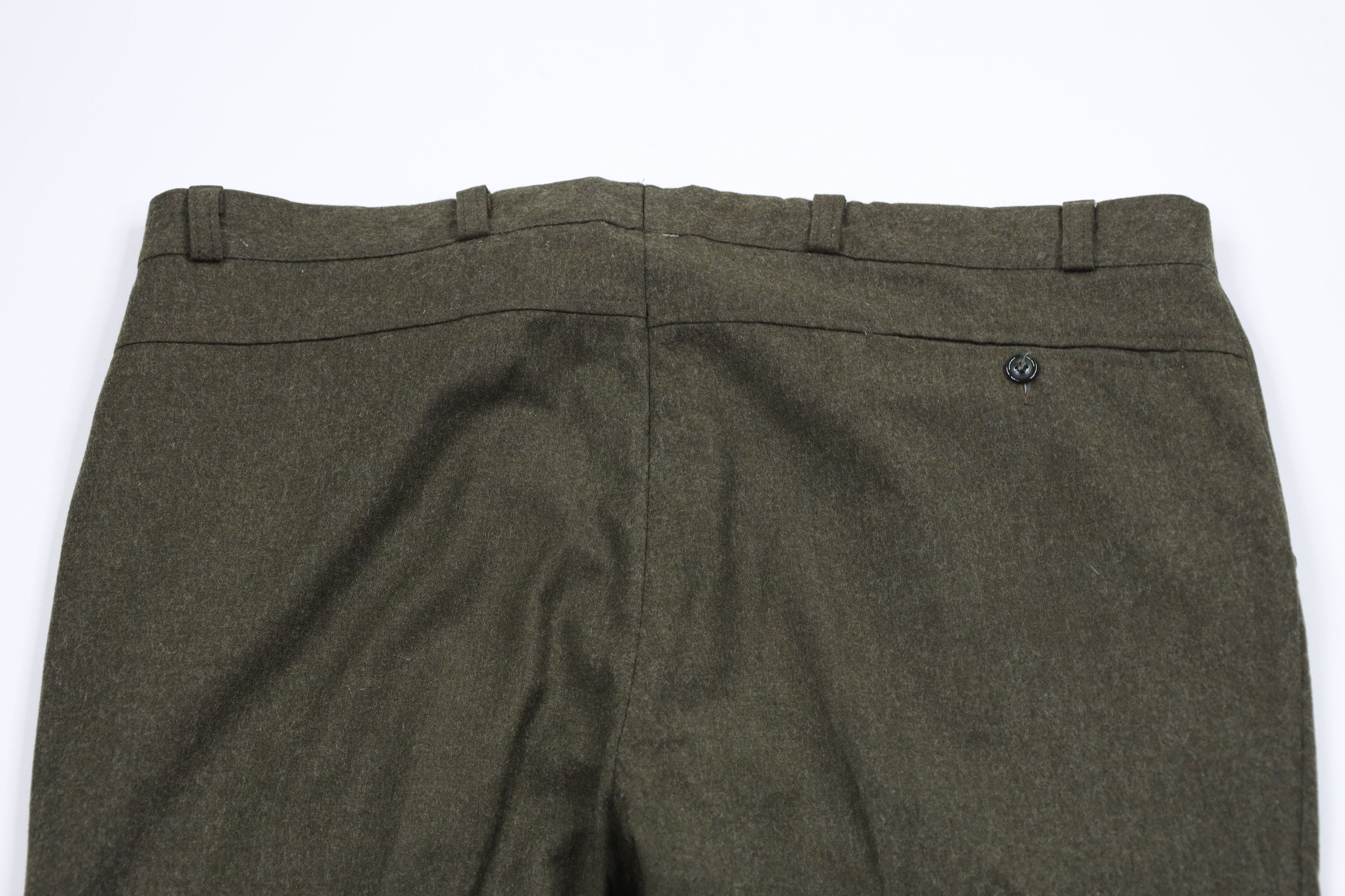 Vintage Vintage 70s Streetwear Wool Wide Leg Chino Pants Green Size US 42 / EU 58 - 11 Thumbnail