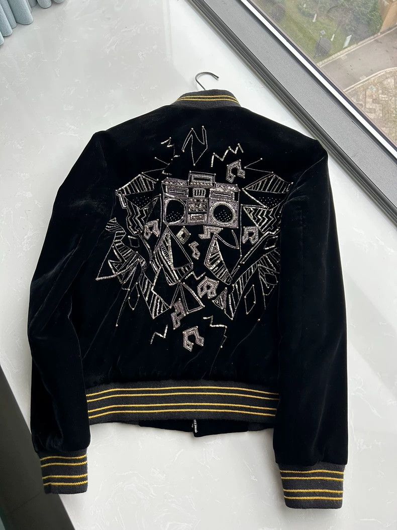 Saint Laurent Paris Saint Laurent Paris 19 FW velour radio jacket 2505-Nextarro Size US XS / EU 42 / 0 - 3 Thumbnail
