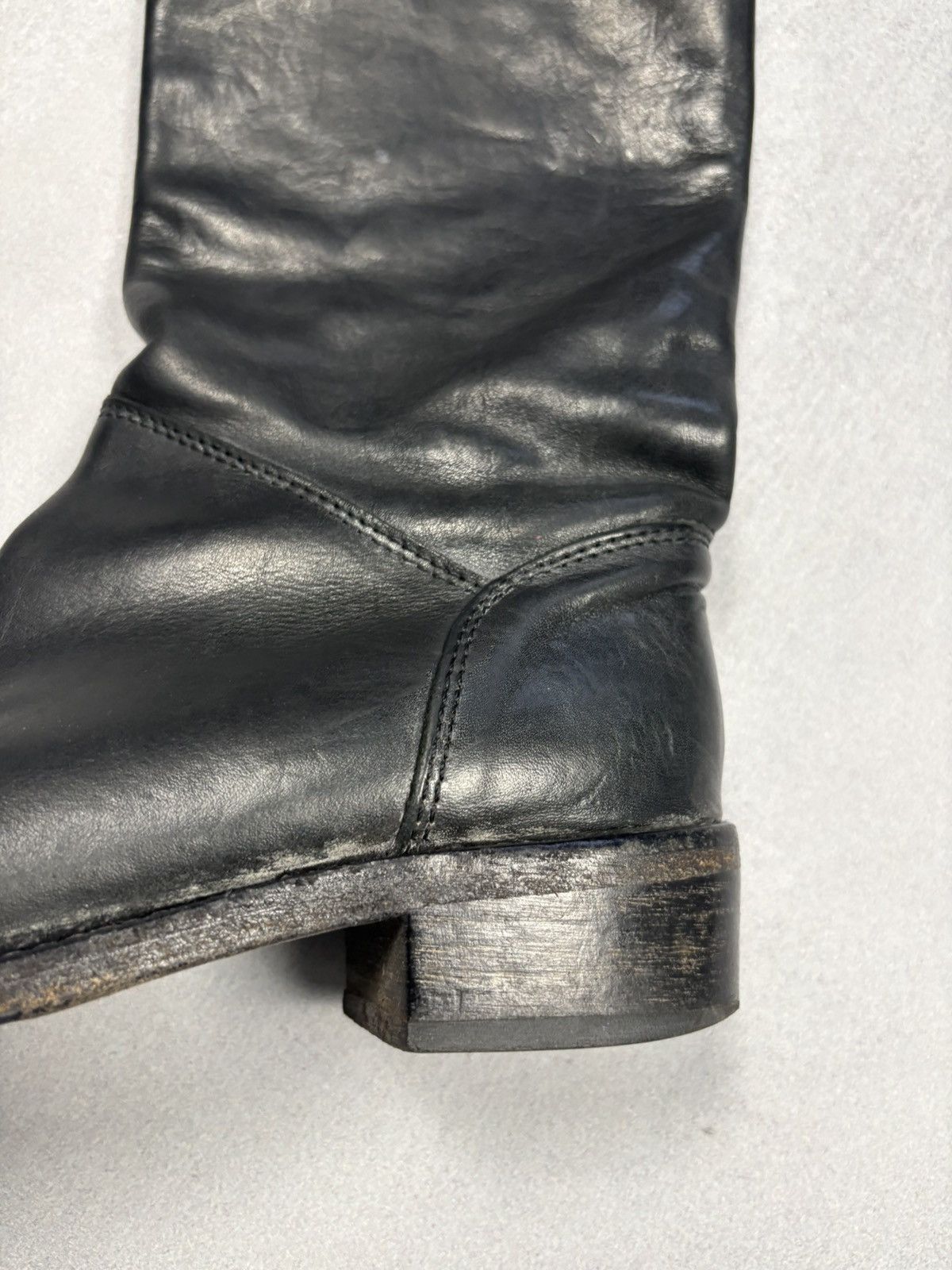 MoMA MOMA Distressed Leather Back Lace Combat Boots Avant Garde Size US 7 / IT 37 - 16 Thumbnail