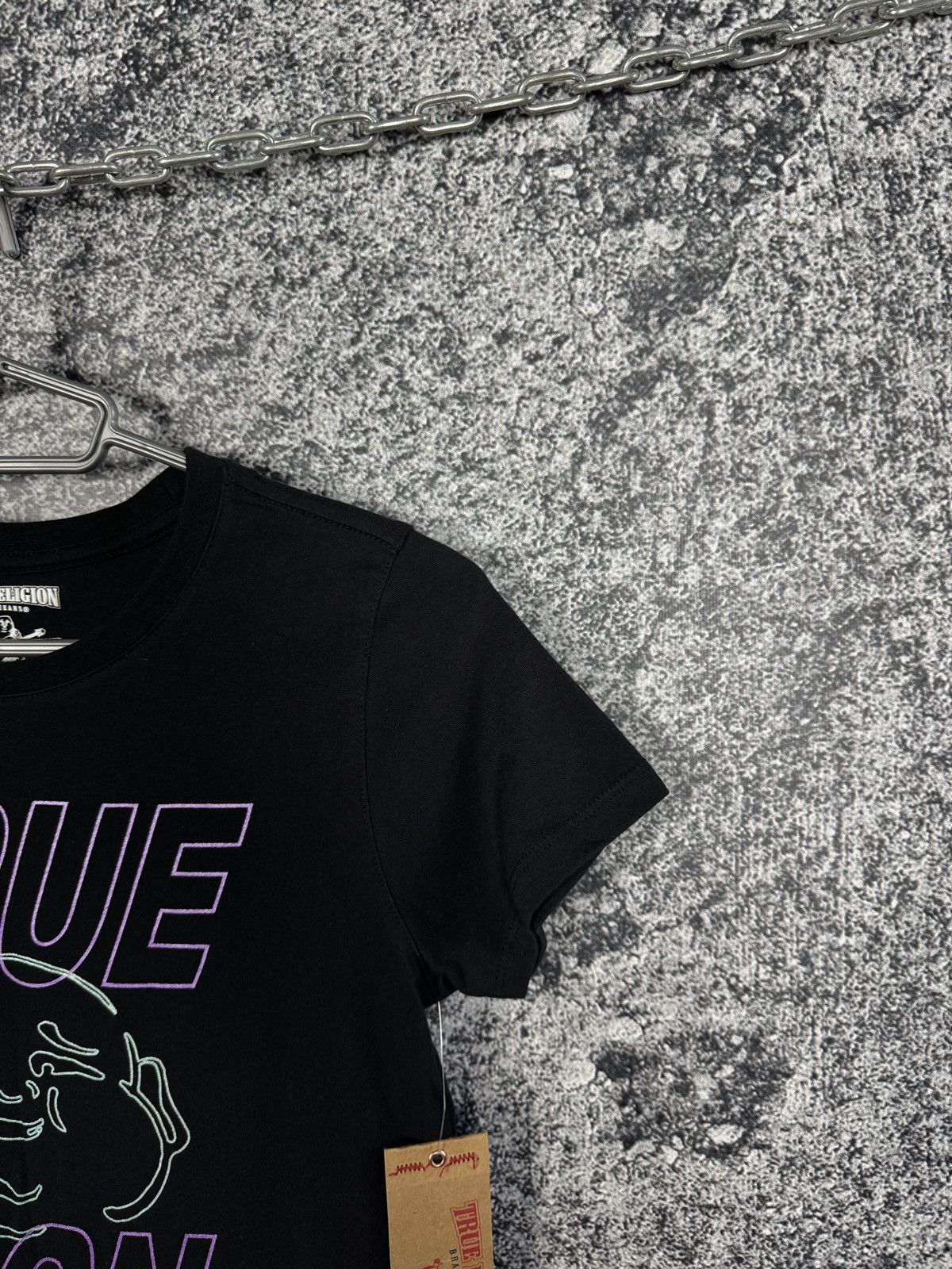 True Religion True Religion Kids T-Shirt Graphic Logo Neon Buddha Tee Size US XXS / EU 40 - 2 Thumbnail