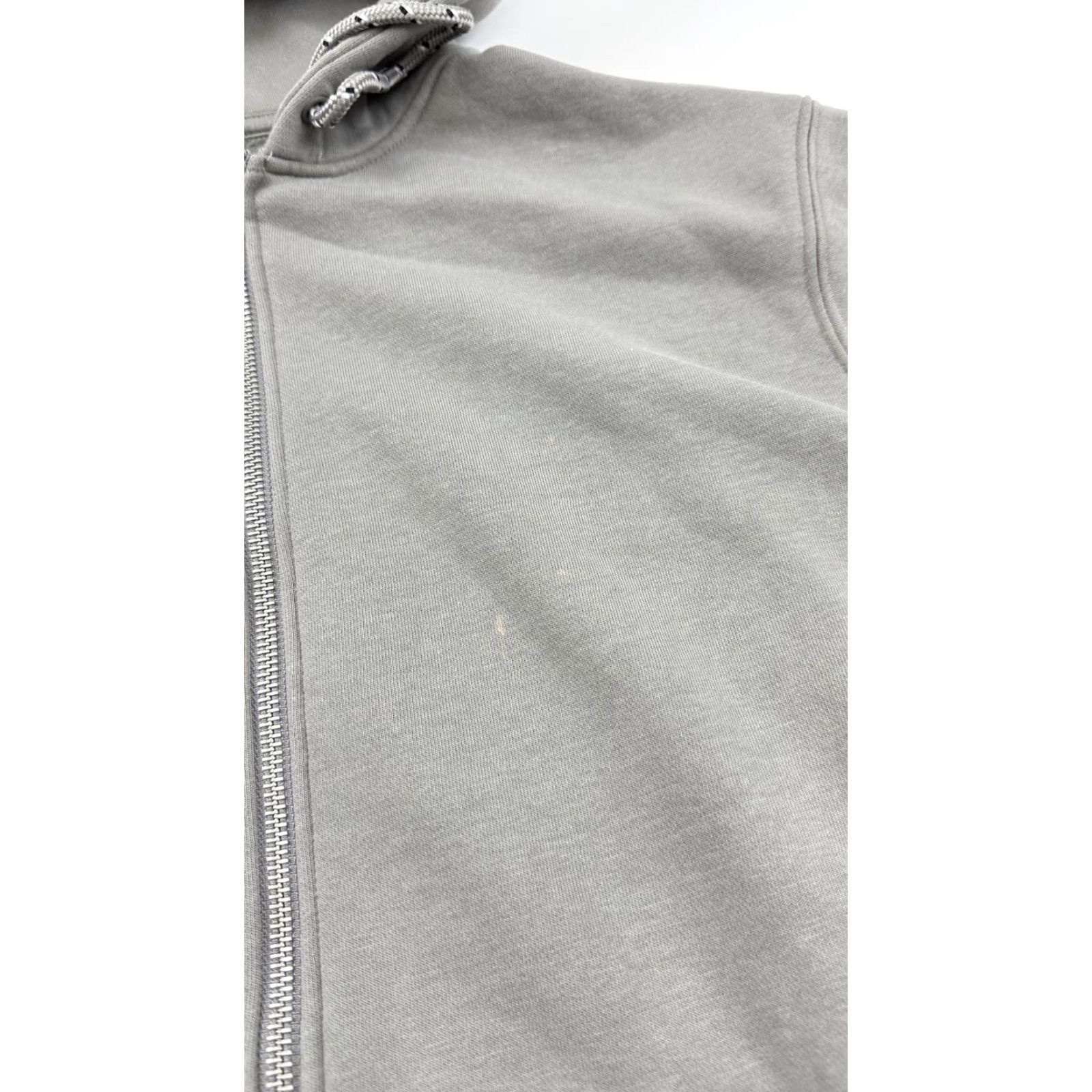 Vintage Kirkland Signature Hoodie Sweatshirt Logo Full Zip Mens Small Gray Unisex Pockets Graphic Print Zip Hooded Fleece Cotton Polyester Size US S / EU 44-46 / 1 - 4 Thumbnail