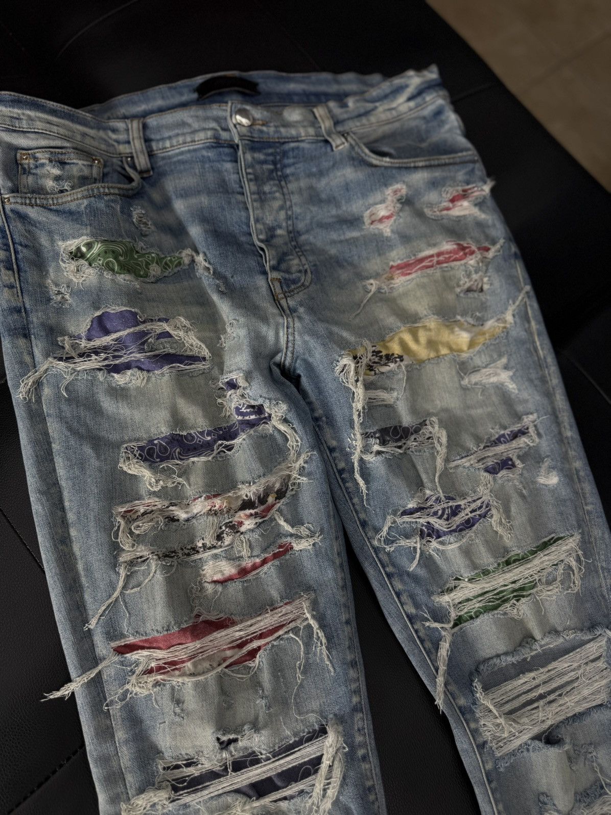Amiri Amiri Jeans Blue Multicolored Size 36 Pre Owned🧼 Size US 36 / EU 52 - 5 Thumbnail