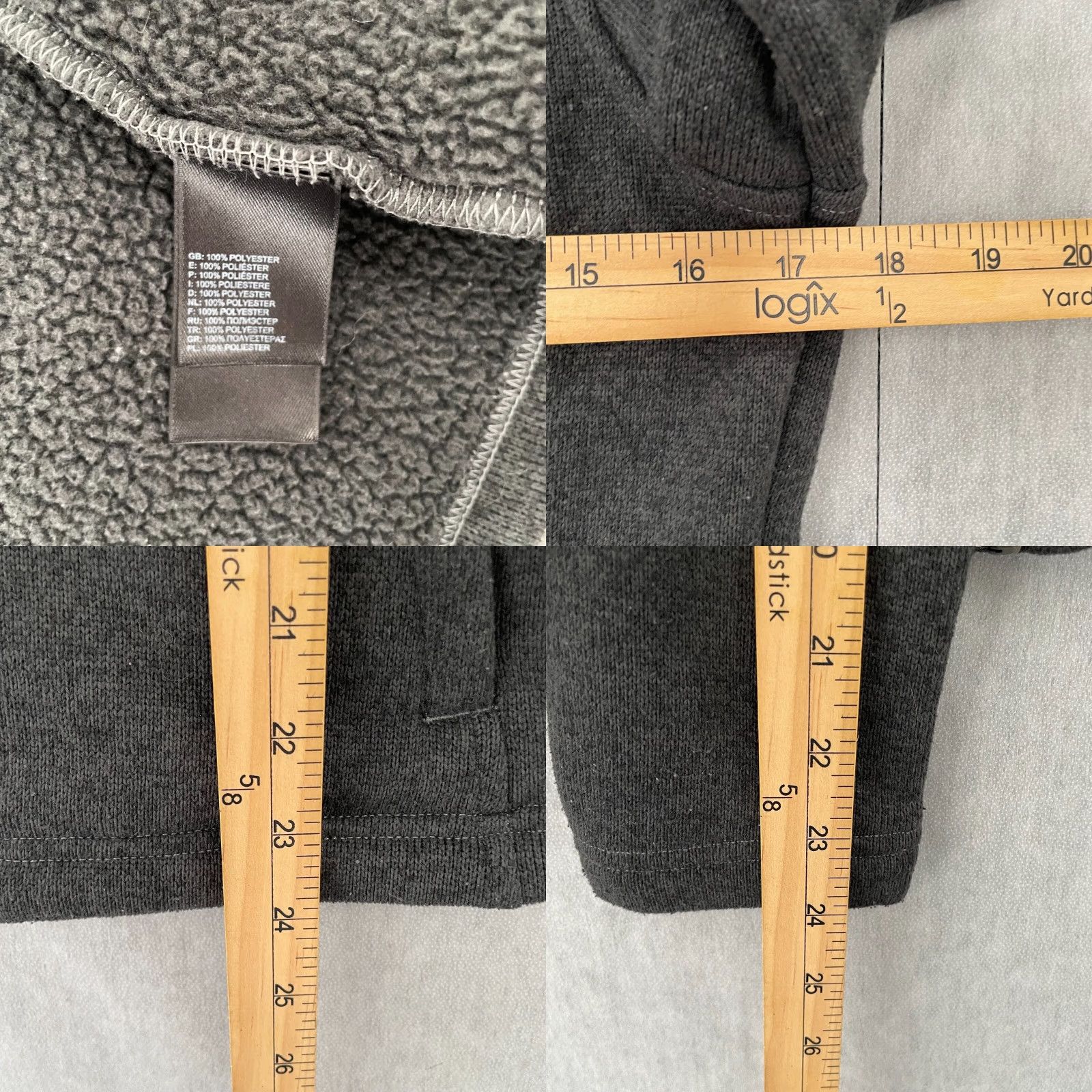 The North Face The North Face Jacket Womens Small Gray Full Zip Fleece Mock Neck Logo Ladies S Size S / US 4 / IT 40 - 8 Thumbnail