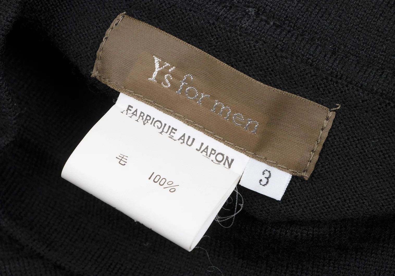 Jean Paul Gaultier Wool Shoulder Tape Patch Knit Sweater in Black Size 3 Size US L / EU 52-54 / 3 - 12 Thumbnail