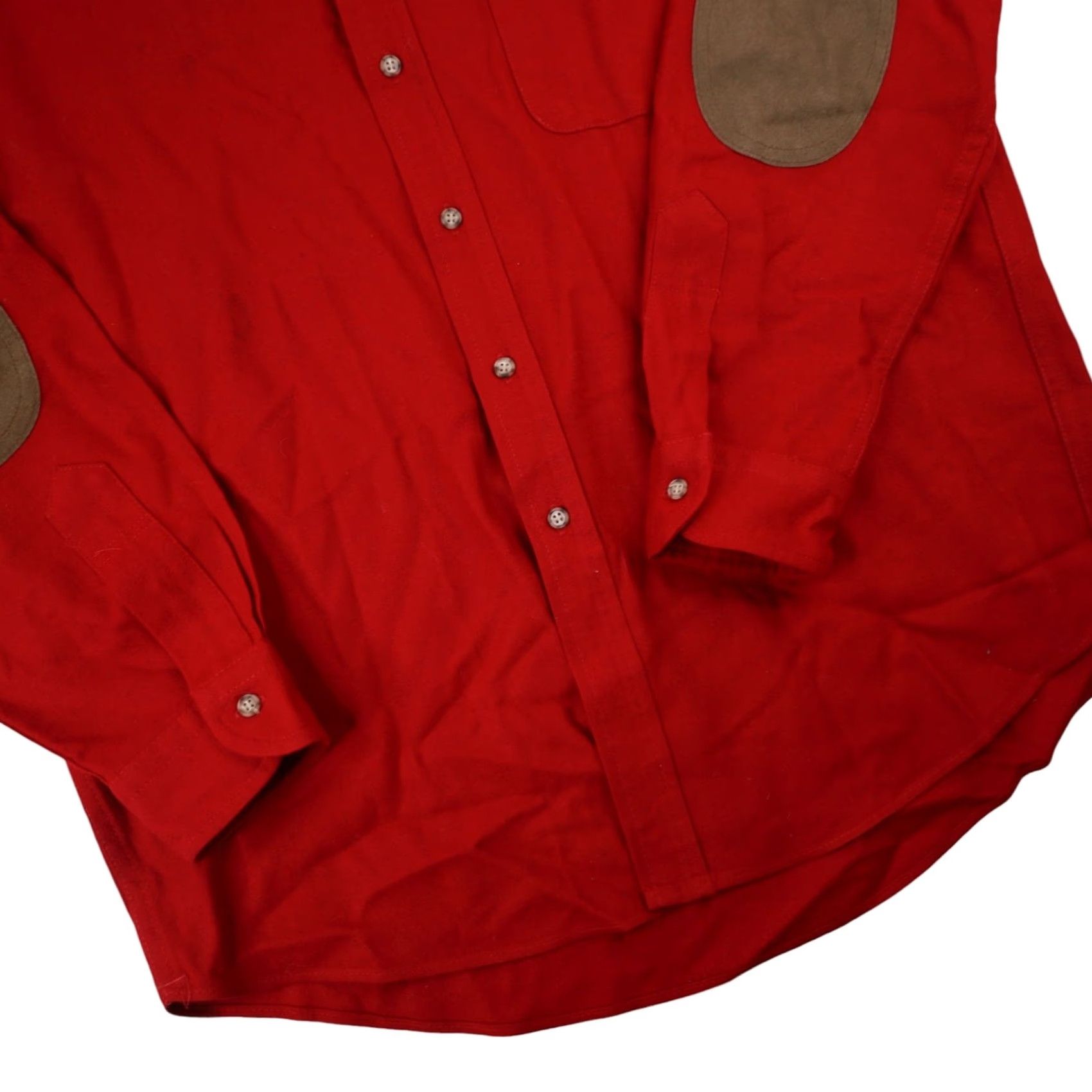 Pendleton VINTAGE Pendleton Button-Up Shirt Mens Large Red Wool 100% Wool Long Sleeve 8/10 Size US L / EU 52-54 / 3 - 3 Thumbnail