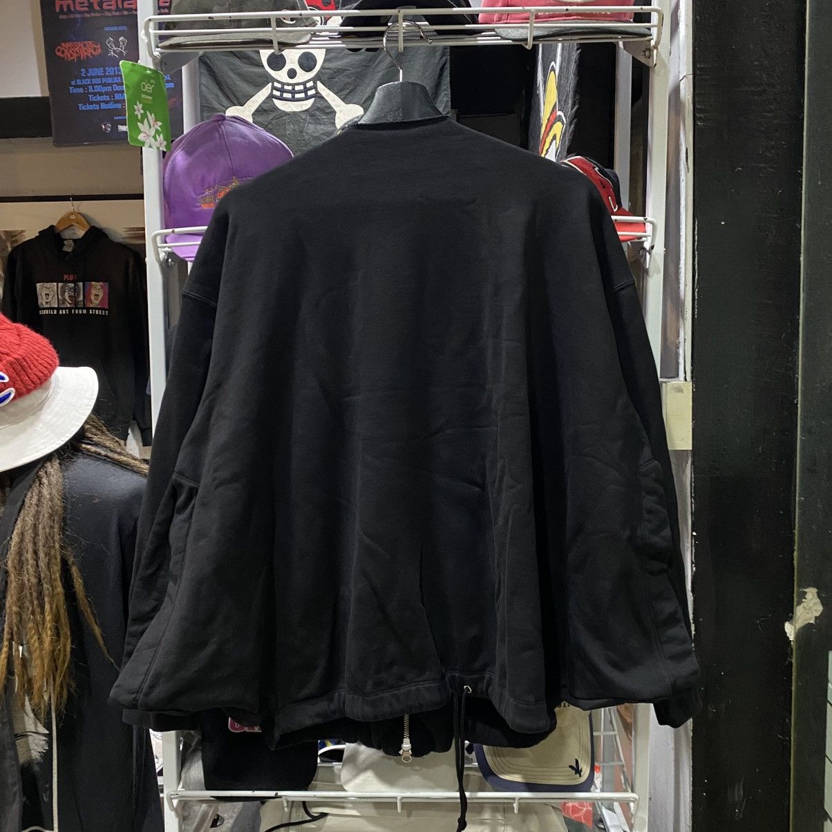 CABANE de ZUCCa × Issey Miyake × Zucca Zucca Batwing Zip-Up Sweatshirt / Cape-Sleeve Cardigan Size US M / EU 48-50 / 2 - 2 Thumbnail