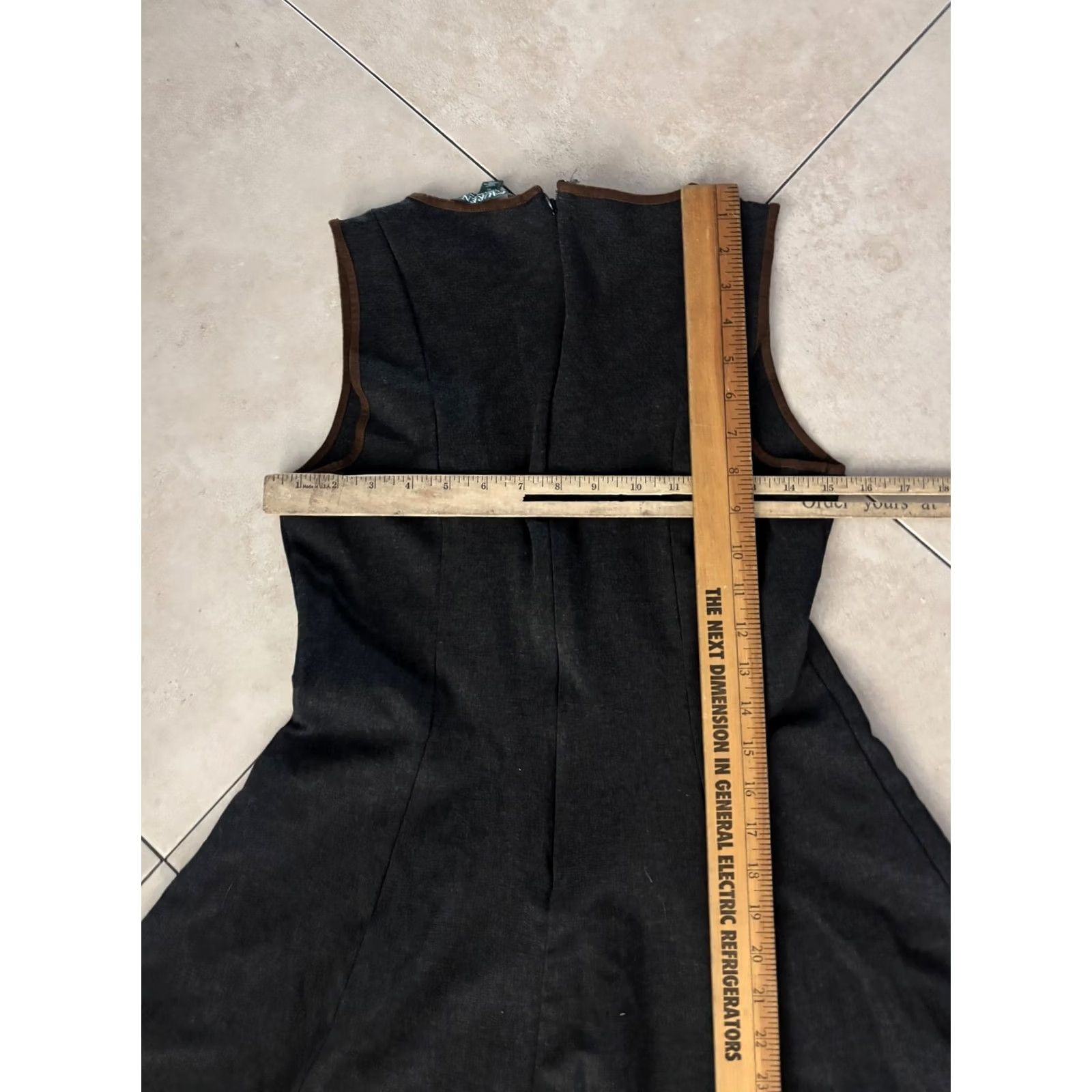 Ralph Lauren Lauren Ralph Dress Womens M Gray Sleeveless Neck Fit Flare Size M / US 6-8 / IT 42-44 - 5 Thumbnail