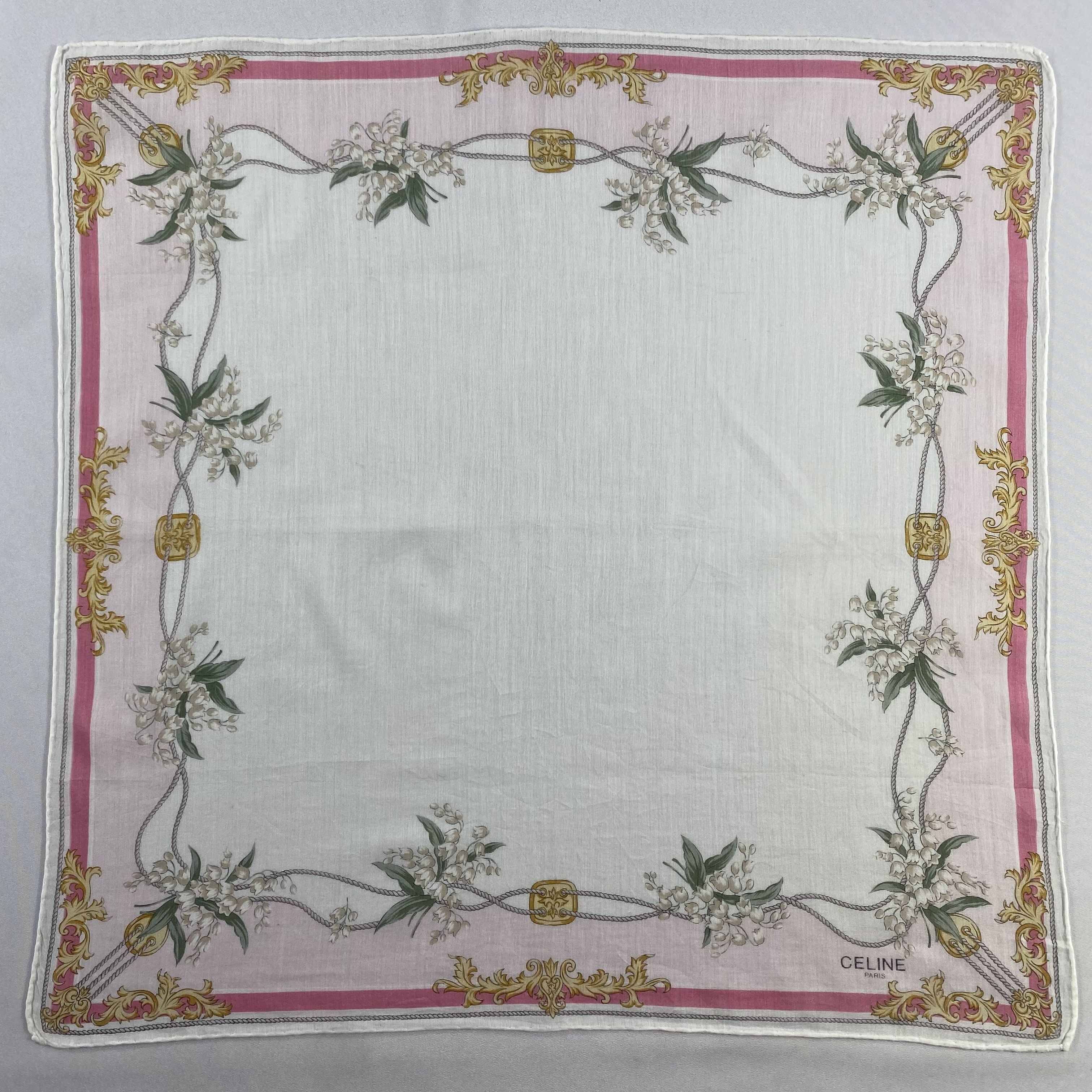Celine × Vintage Celine Handkerchief / Neckerchief / Bandana-P1562 Size ONE SIZE - 1 Thumbnail