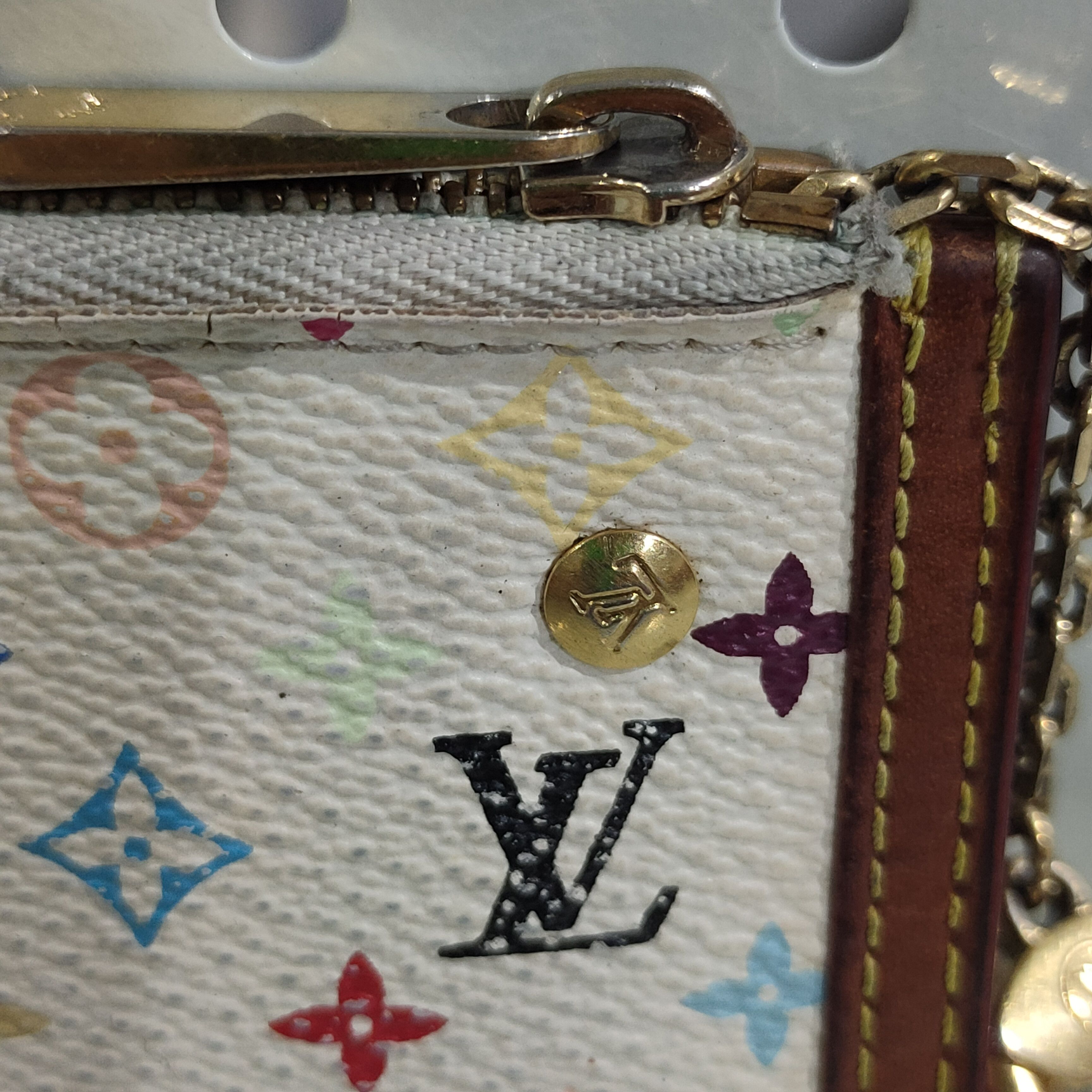 Louis Vuitton 🔥Louis Vuitton Multicolore Key Pouch (Pochette Cles) Size ONE SIZE - 6 Thumbnail
