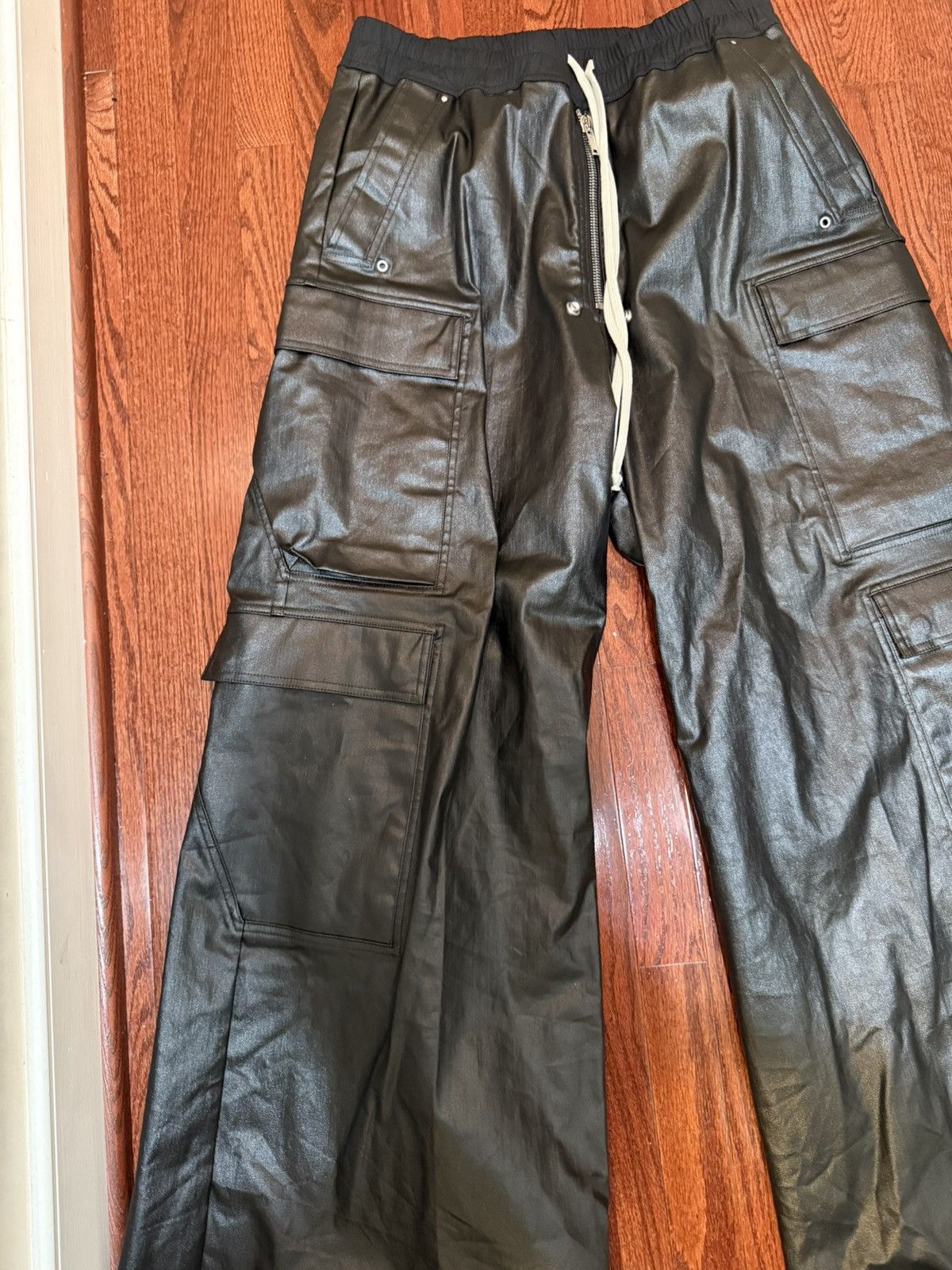 Rick Owens Rick Owen Belas Cargos Waxed Black Size US 36 / EU 52 - 3 Thumbnail