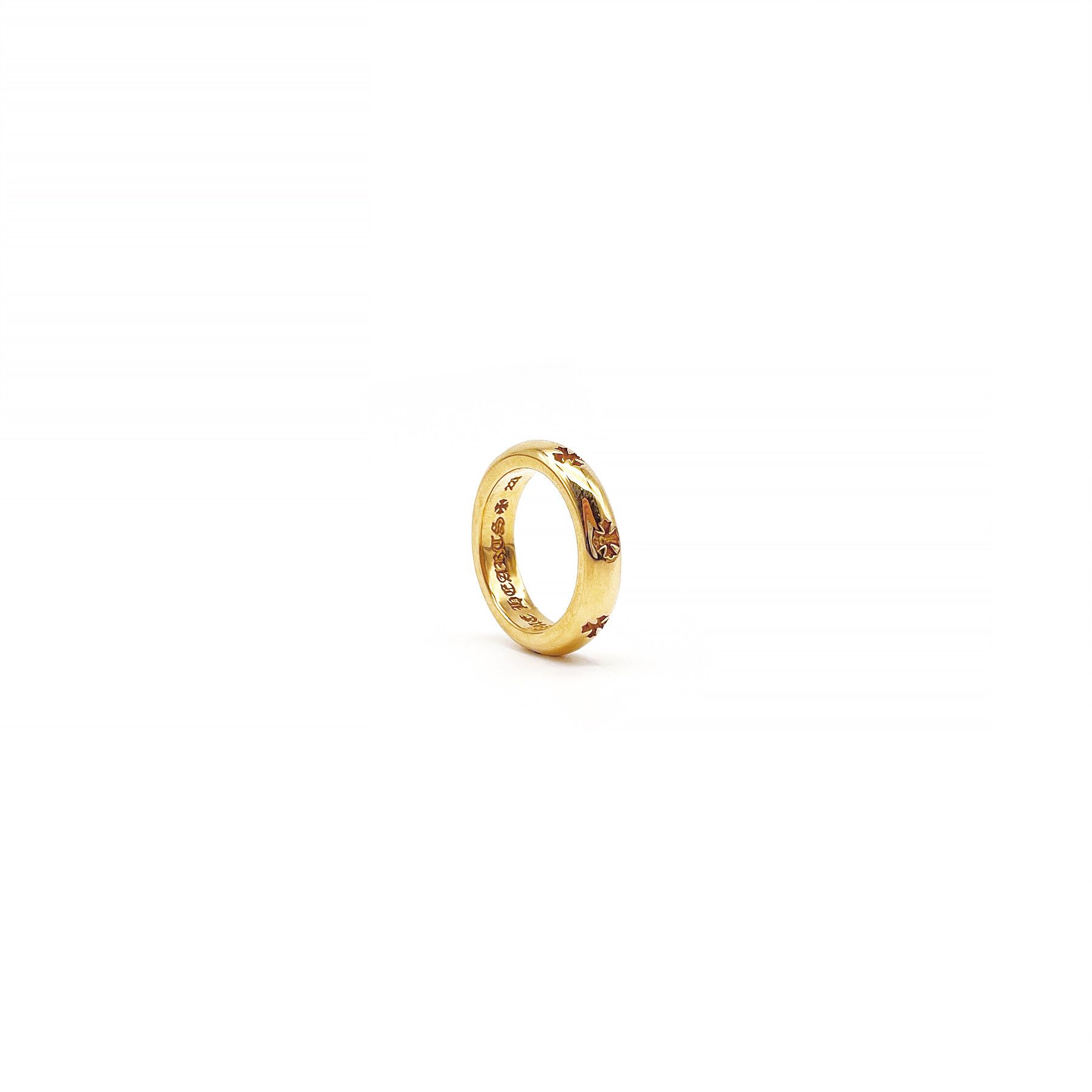 Chrome Hearts 22K Gold Negative Cross Ring